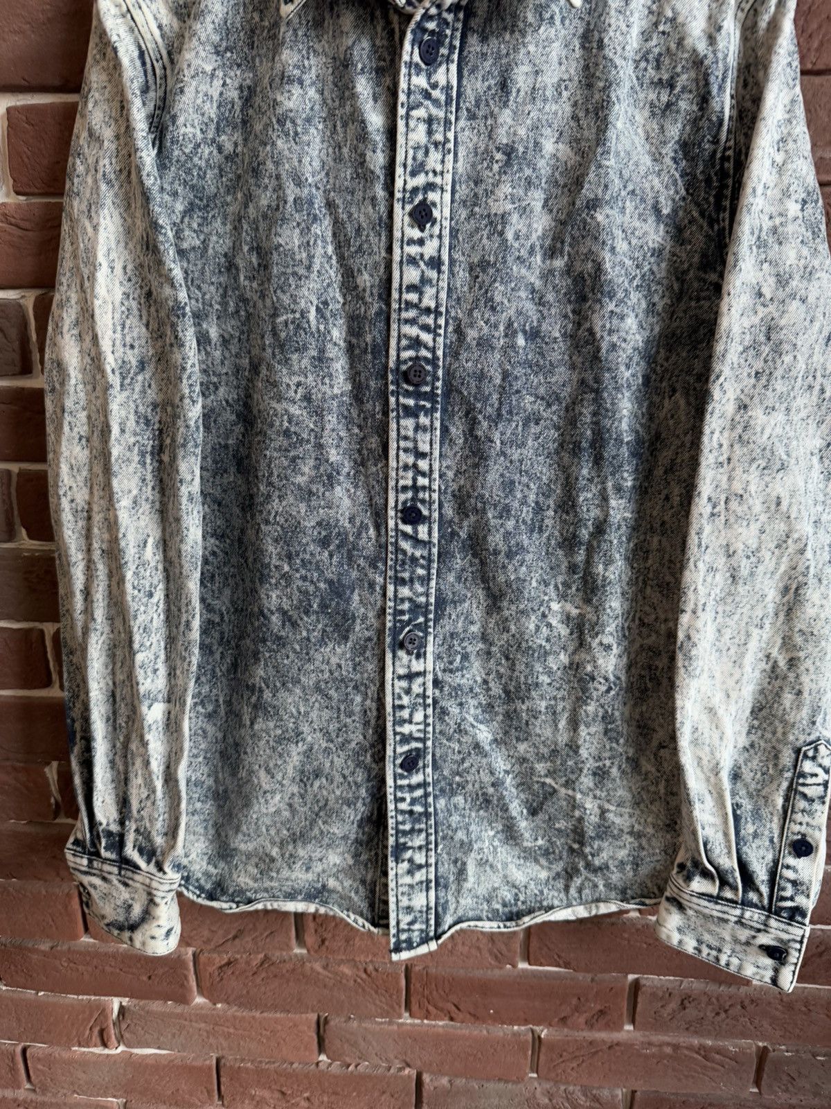Han Kjobenhavn Han Kjobenhavn Everyday Acid Washed Denim Shirt XL Size US XL / EU 56 / 4 - 5 Thumbnail