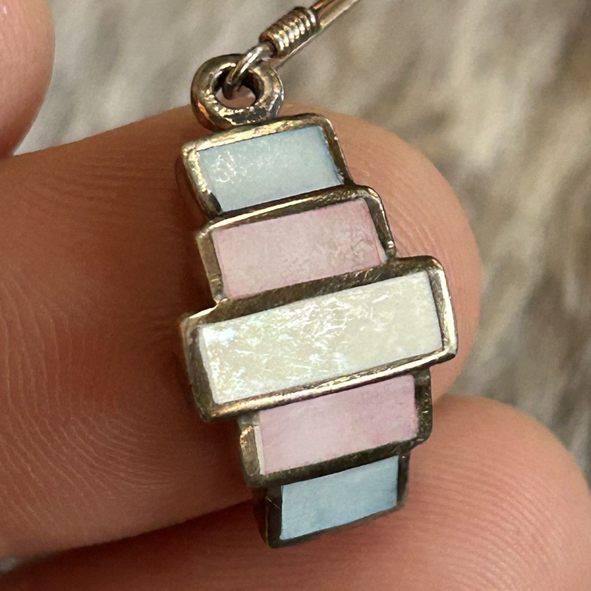 Handmade Handcrafted colorful enamel 925 sterling silver earrings Size ONE SIZE - 4 Thumbnail