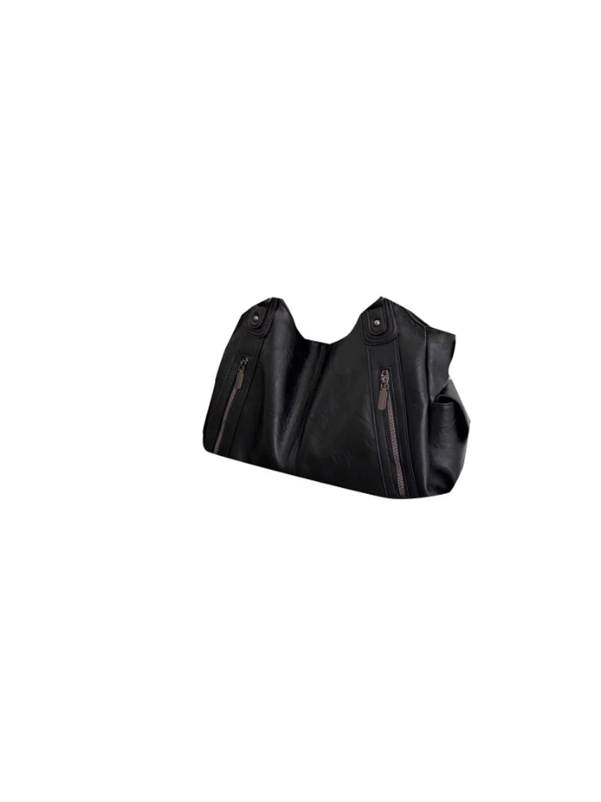 Leather Vintage Underarm Crossbody Tote | PU Leather Size ONE SIZE - 12 Thumbnail