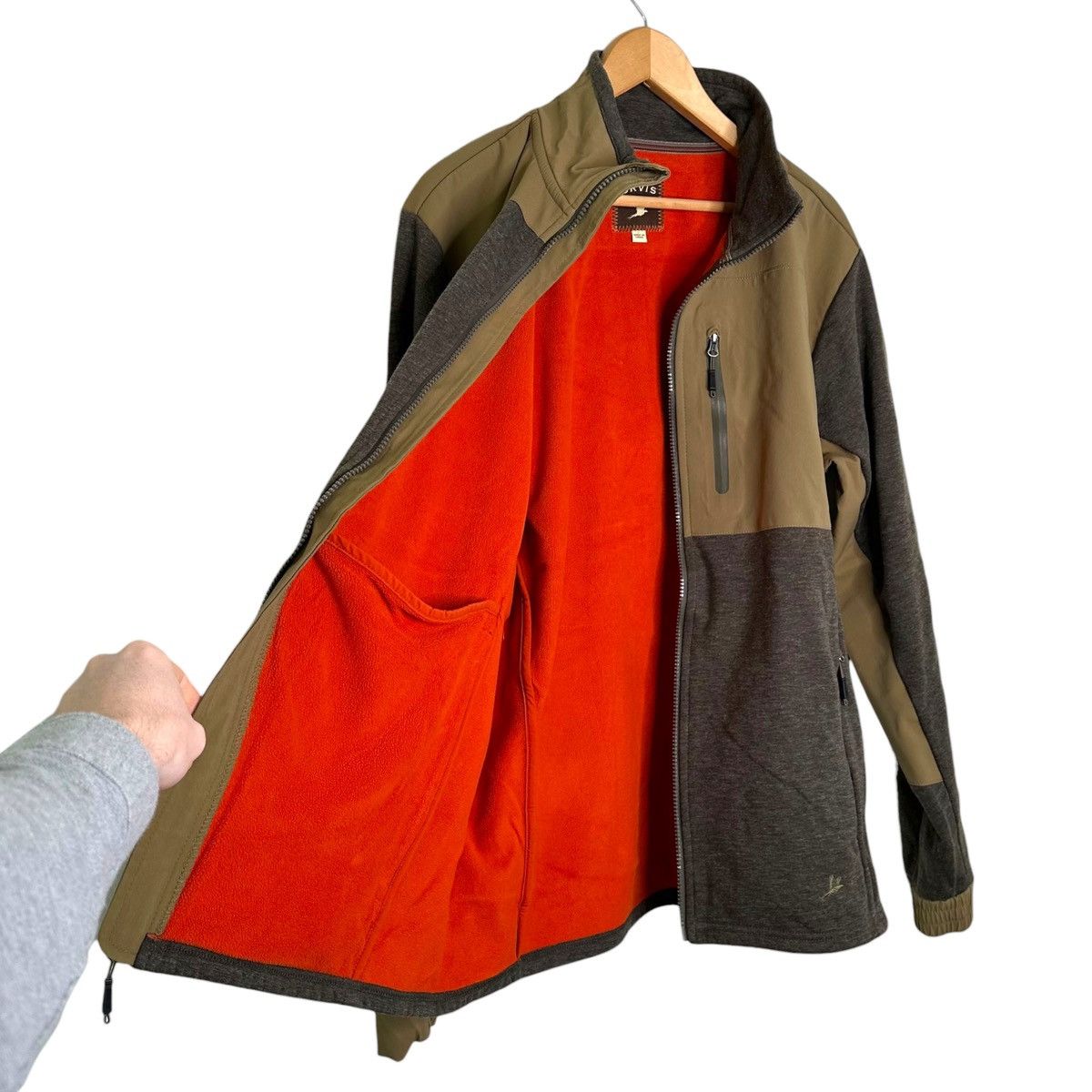 Orvis Orvis Full Zip Wool Blend Fleece Jacket Size US L / EU 52-54 / 3 - 6 Thumbnail