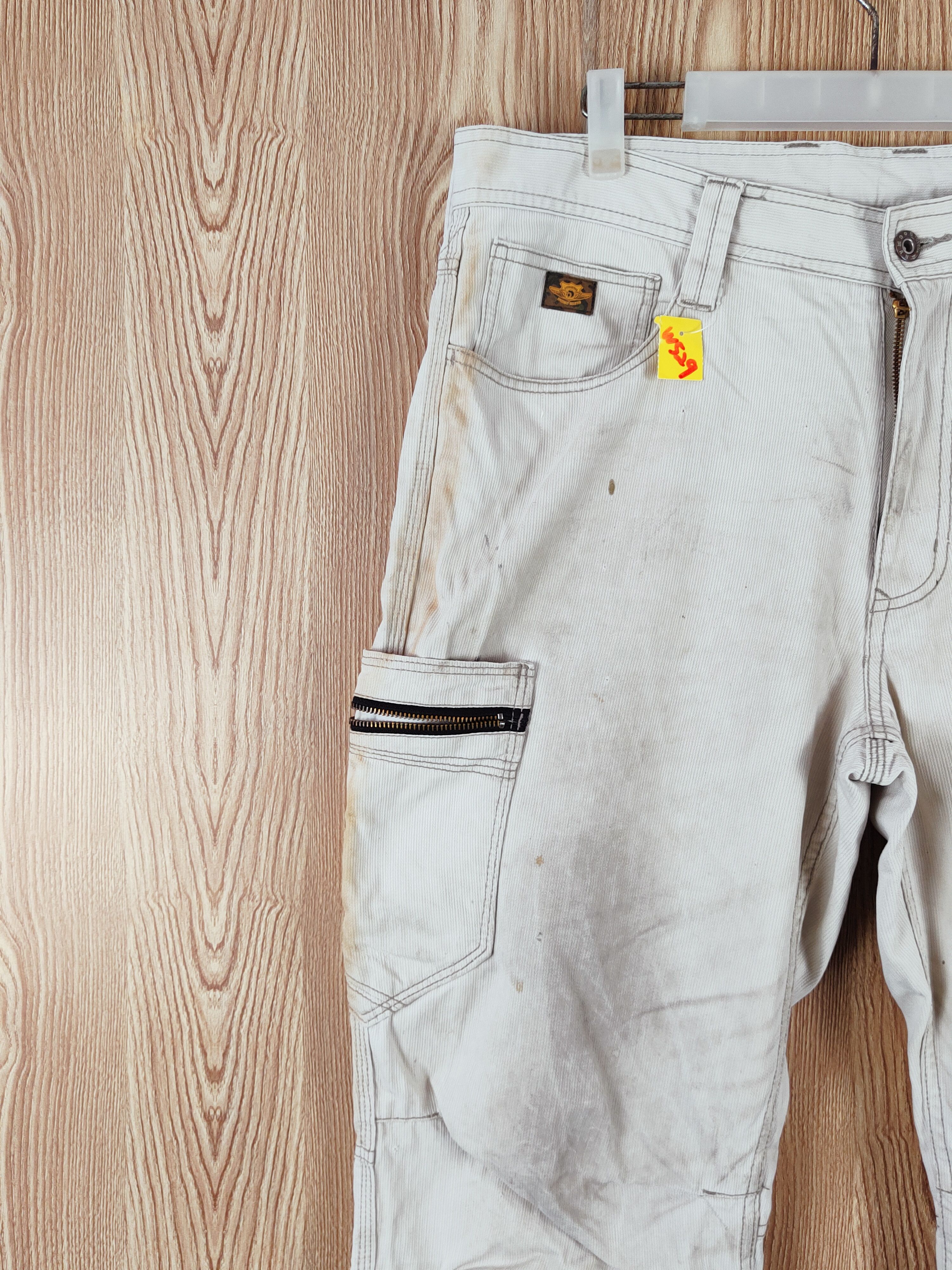 Japanese Brand Dogman Cream Multipocket Tactical Cargo Pants #W529 Size US 36 / EU 52 - 3 Thumbnail