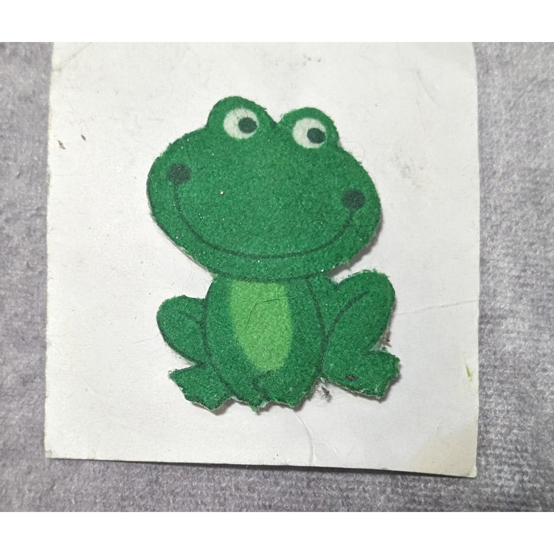 Other Vintage Green Frog Shaped Felt And Foam Brooch Size ONE SIZE - 3 Thumbnail