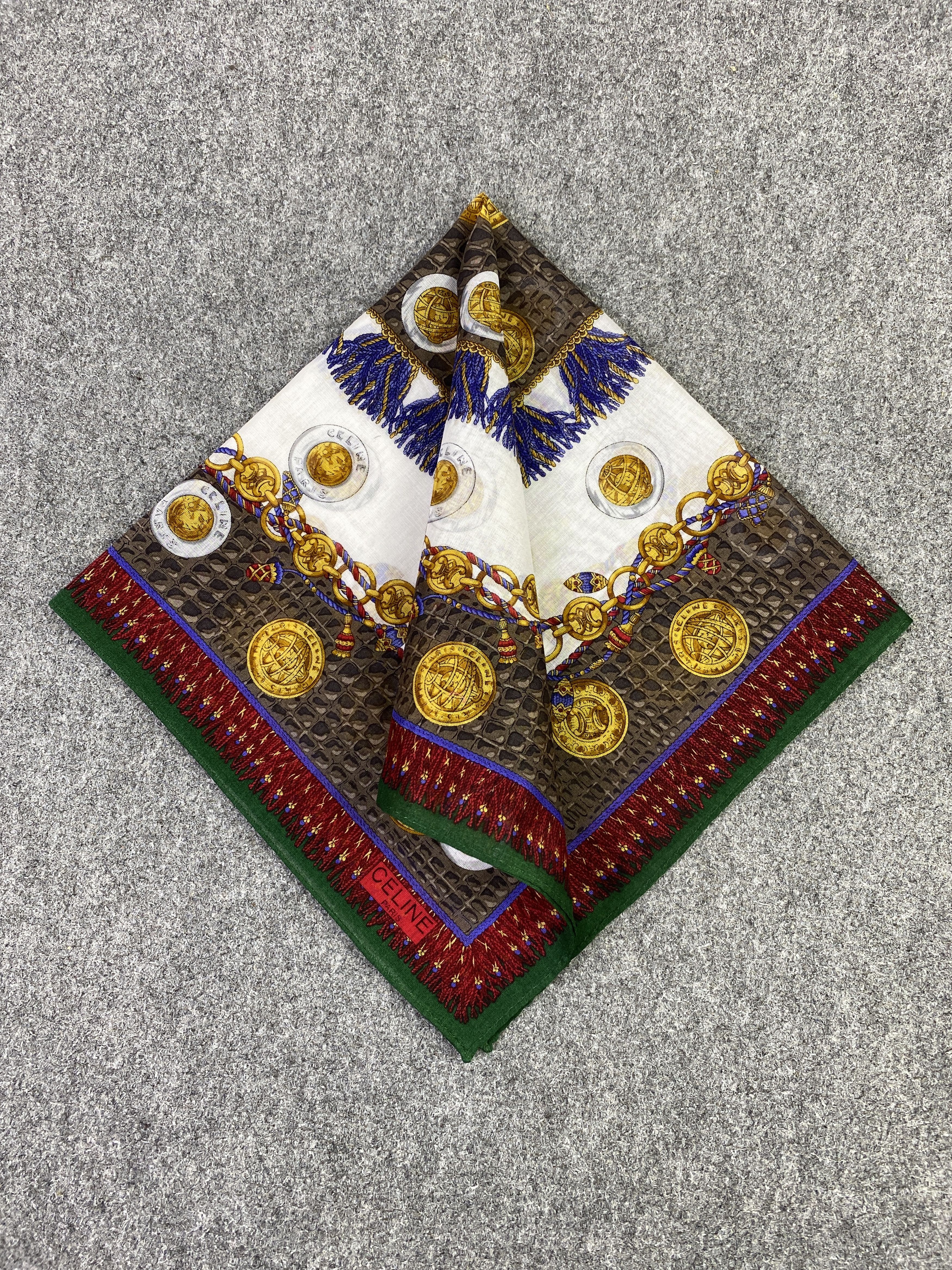 Celine Vintage Celine Handkerchief / Neckerchief KT0174 Size ONE SIZE - 3 Thumbnail