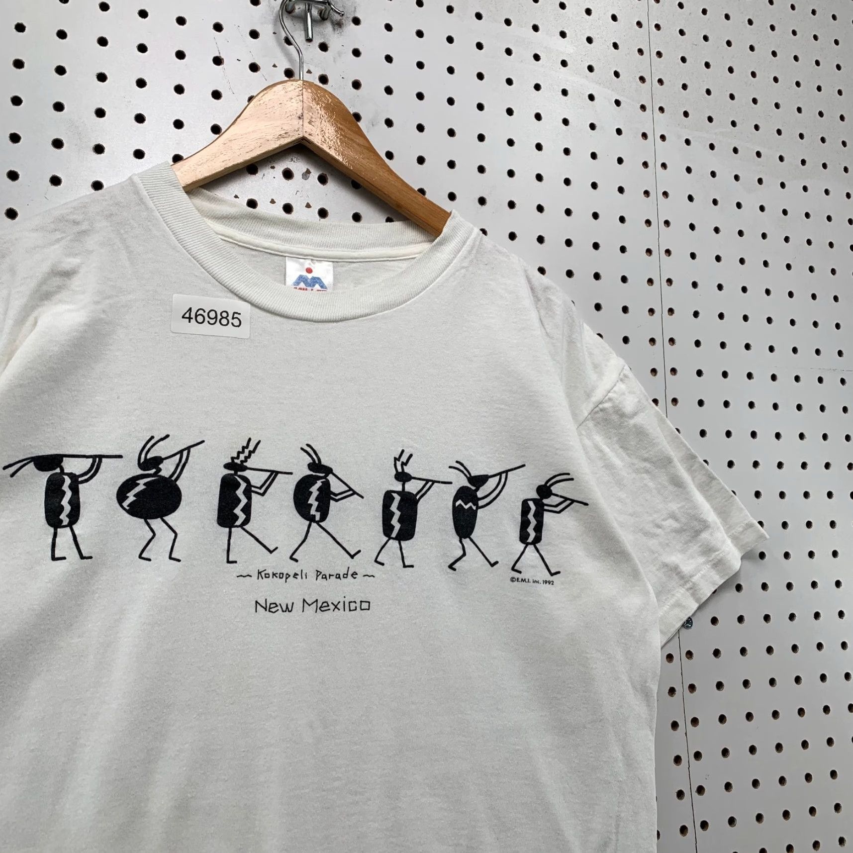 Vintage VINTAGE Kokopelli Parade New Mexico T Shirt Mens Large White Single Stitch 90s Size US L / EU 52-54 / 3 - 5 Thumbnail