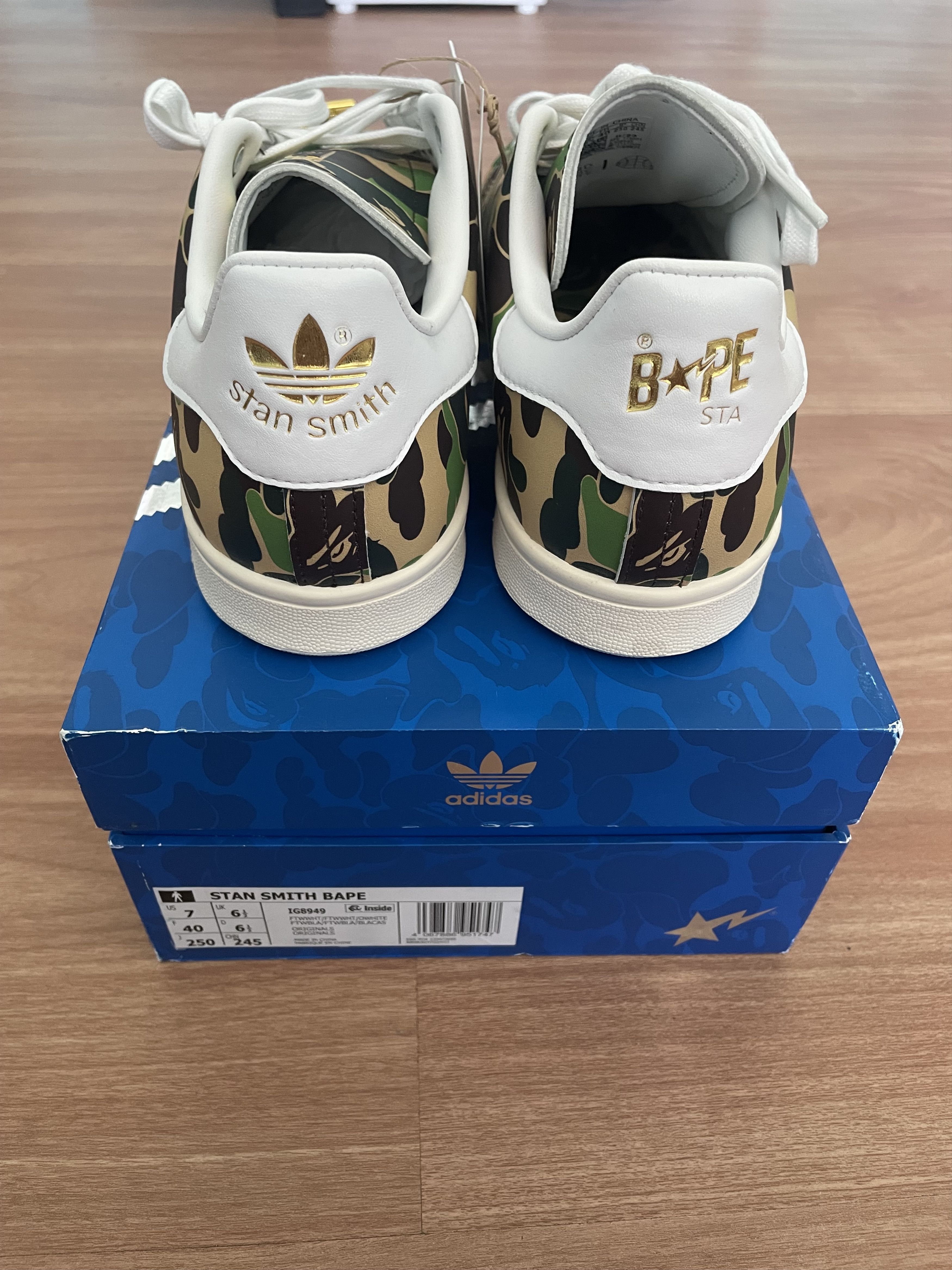 Adidas × Bape Adiddas Stan Smith Bape ABC Camo Size US 7 / EU 40 - 4 Thumbnail