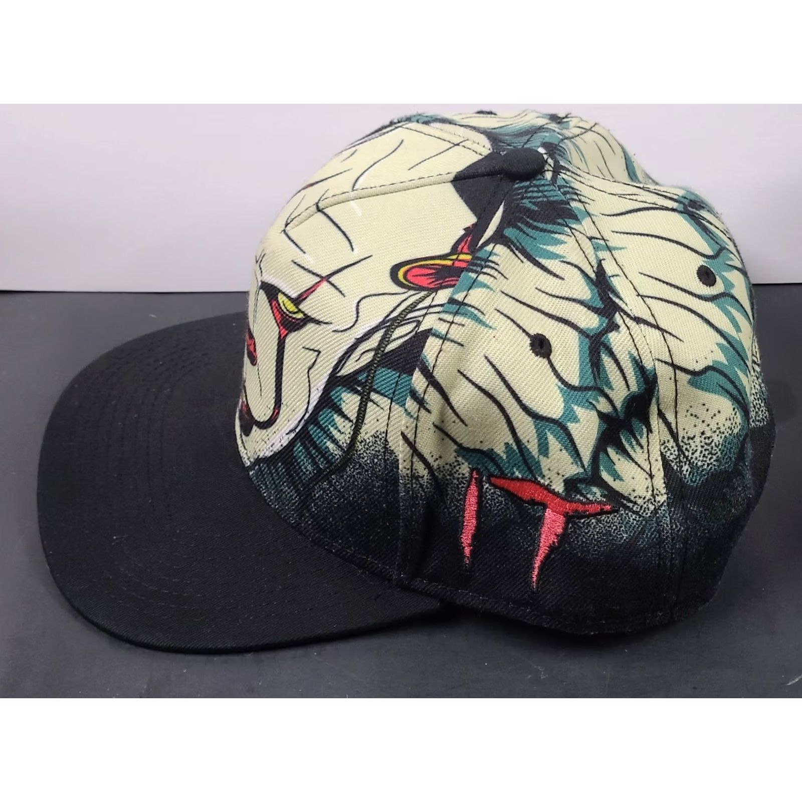 Bally Nike Movie IT Killer Clown Pennywise Ball Cap Hat Graphic Adjustable Snapback King Unisex Adults Cotton Multicolor 90s Theme Mens Girls Womens Ladies Size ONE SIZE - 4 Thumbnail