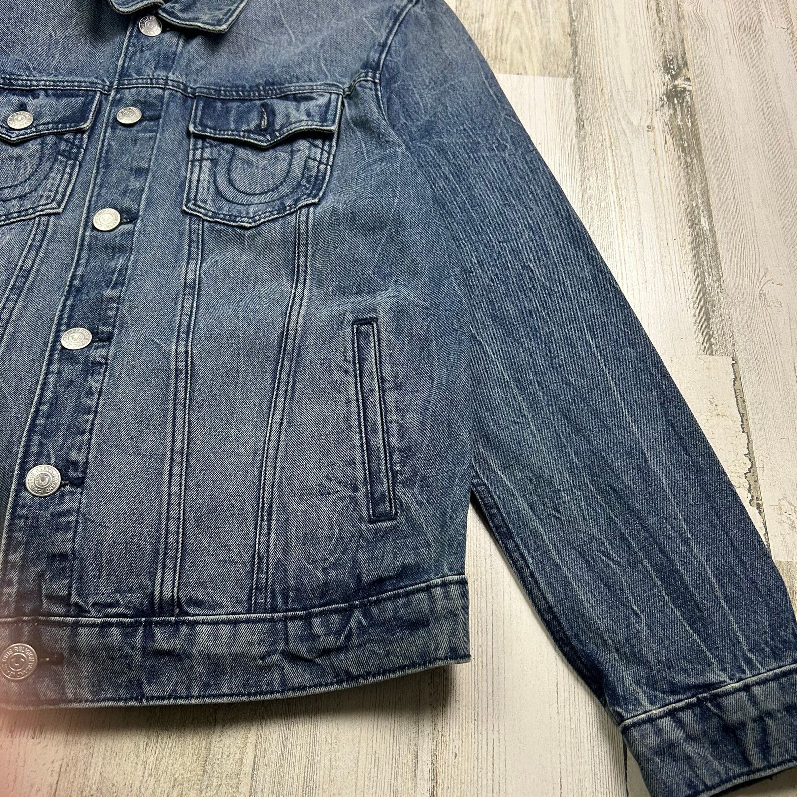 True Religion True Religion Jesse Denim Trucker Jacket Size M / US 6-8 / IT 42-44 - 4 Thumbnail