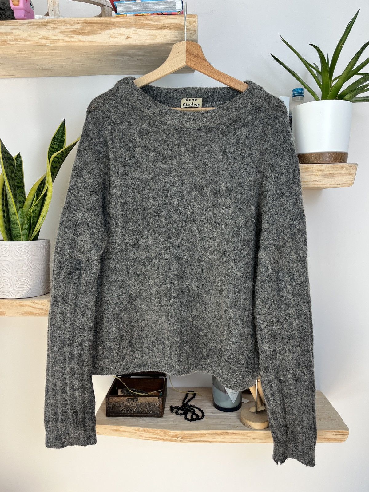 Acne Studios Acne Studios Luxury Y2K avantgarde wool sweater boxy cropped Size US S / EU 44-46 / 1 - 1 Thumbnail