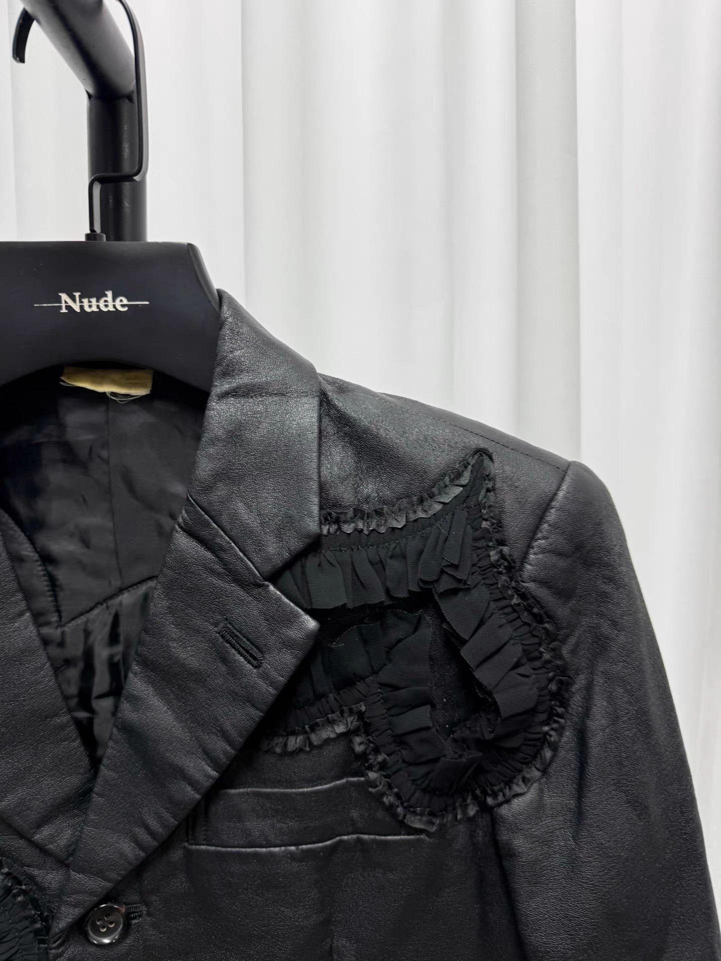 Comme des Garcons Comme des Garcons Heart Panel Leather Blazer K20 Size XS / US 0-2 / IT 36-38 - 3 Thumbnail