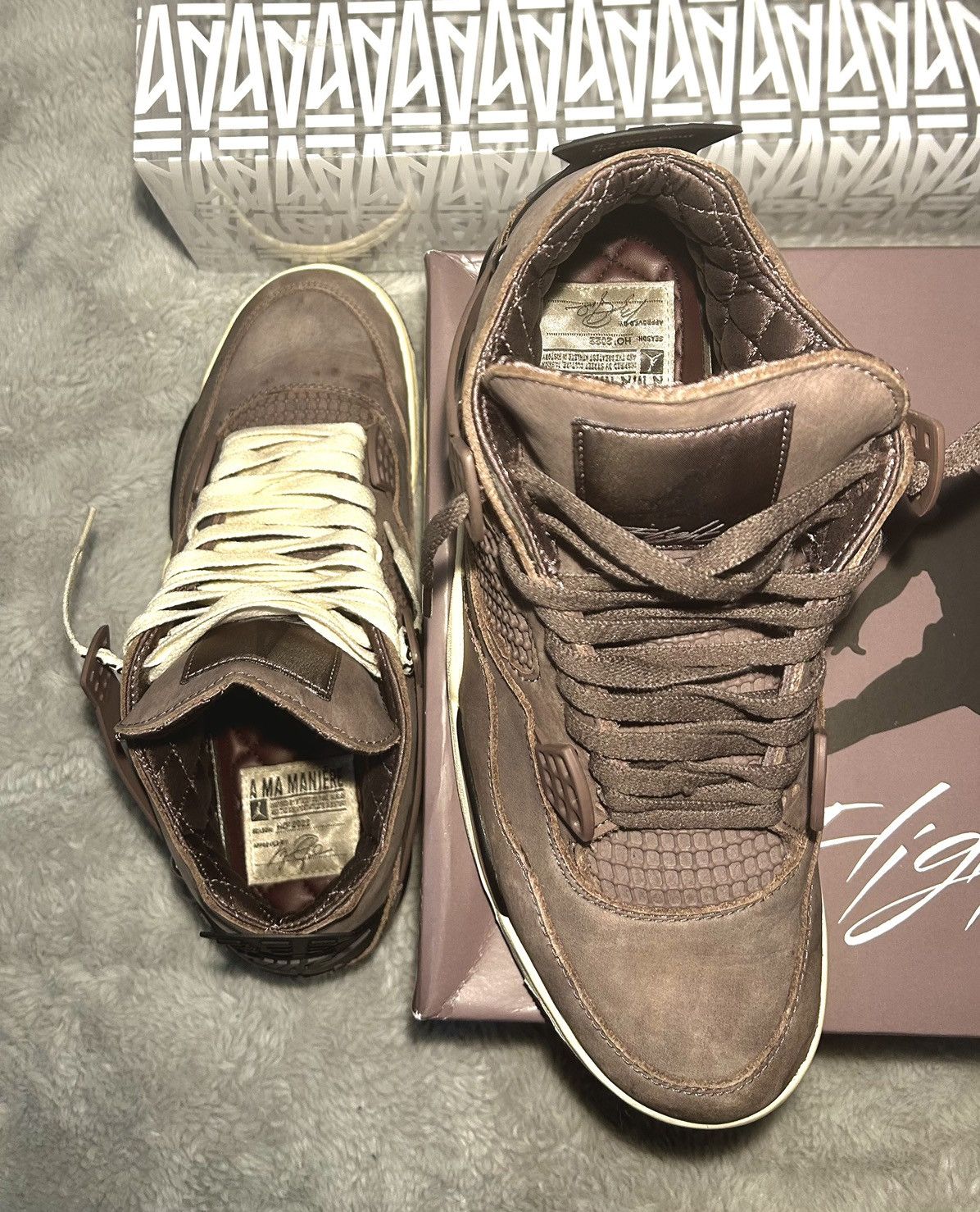 Jordan Brand × New Balance × Nike Air Jordan 4 A Ma Maniere Size US 7.5 / EU 40-41 - 10 Thumbnail