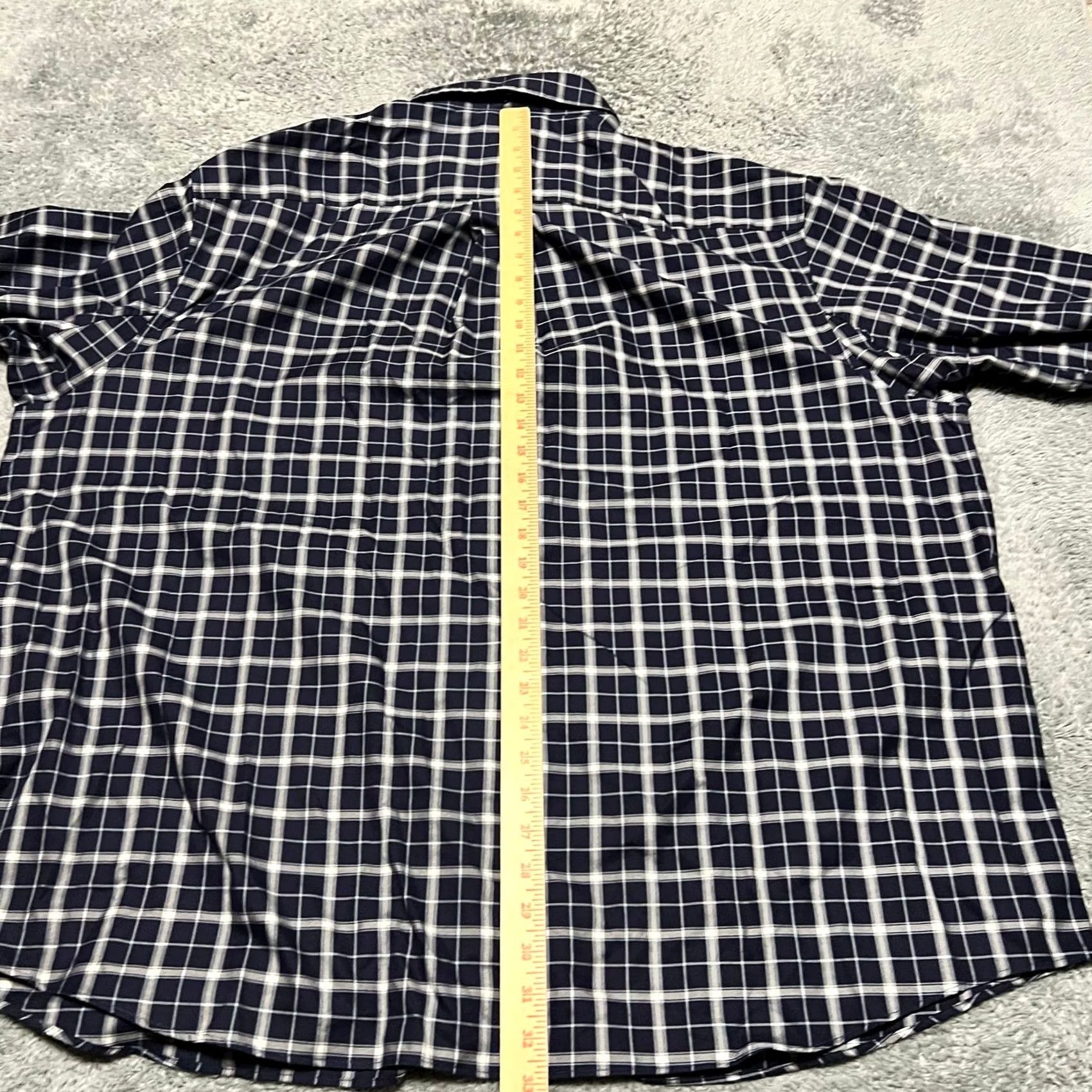 Duluth Trading Company Duluth Trading Shirt Men 3XL Blue Plaid Magna Ready Wrinkle Fighter Short Sleeve Size US XXL / EU 58 / 5 - 7 Thumbnail