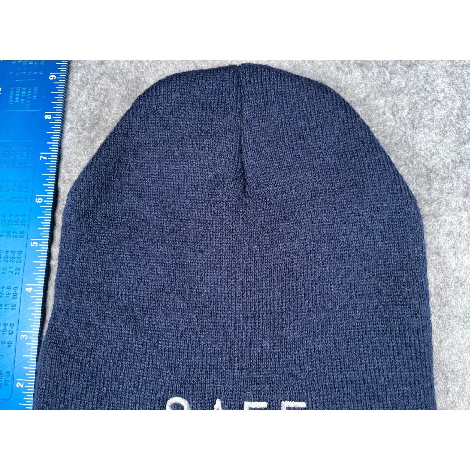 Vintage Yupoong Hat Adult One Size Blue Solid Logo Ski Acrylic Mens Size ONE SIZE - 3 Thumbnail