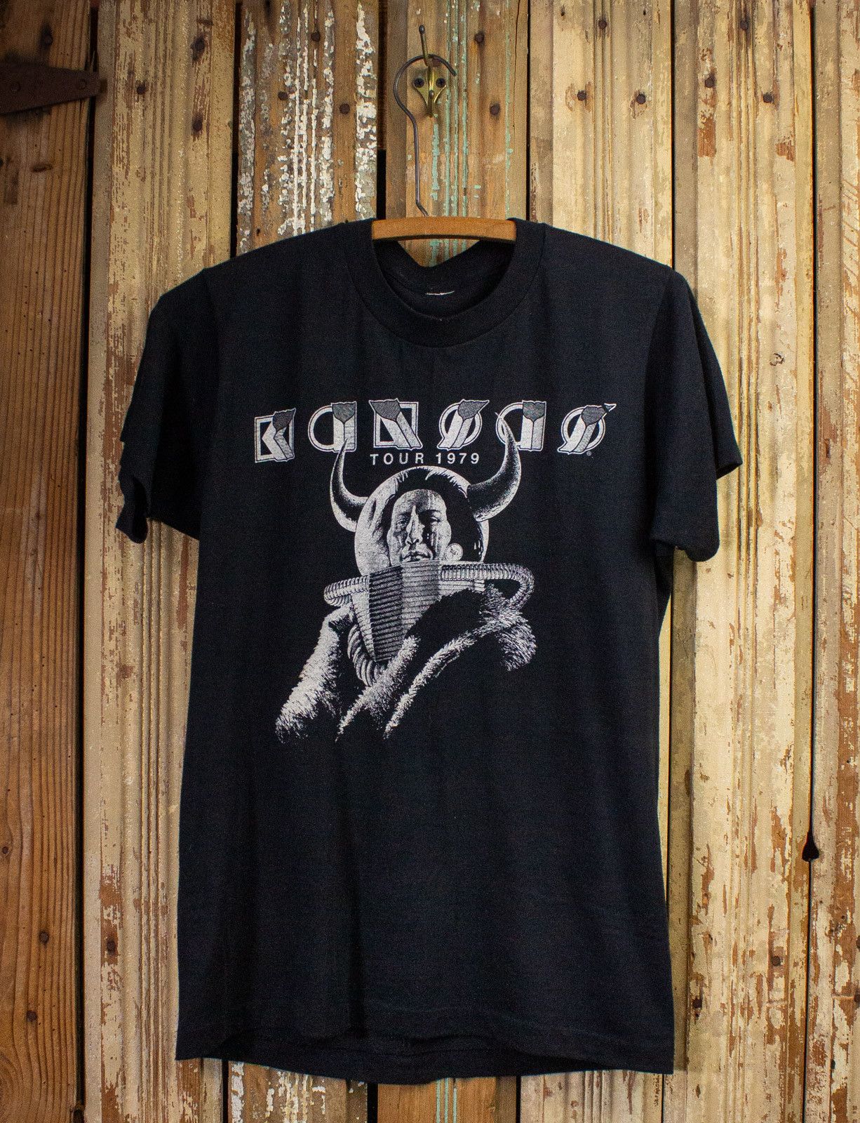 image of Band Tees x Vintage Kansas Monolith Concert T Shirt 1979 in Black, Men's (Size Small)