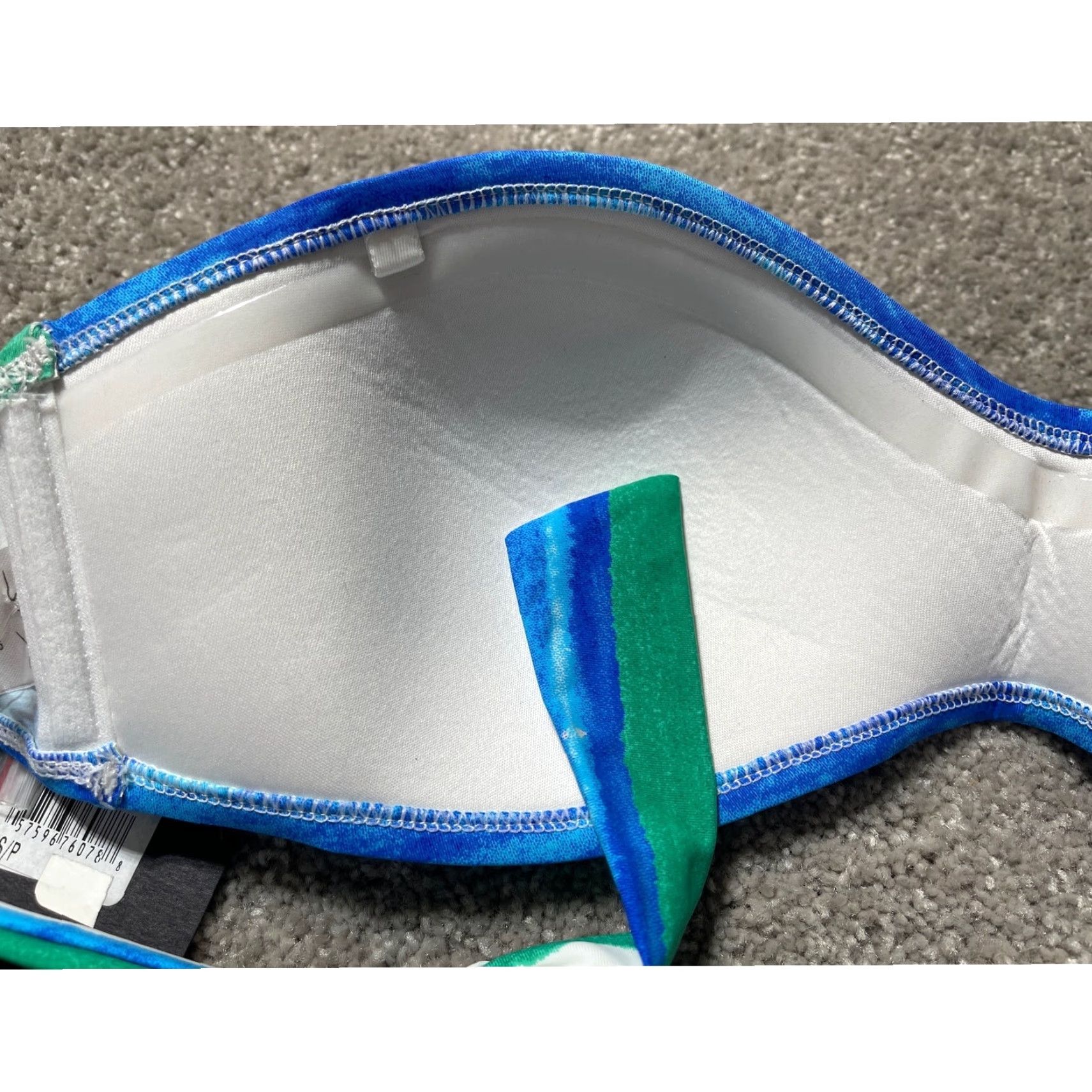 Vintage VINTAGE Skye Swim Bikini Top S Small Retro 60s 70s Coastal Chic Boho Beachy Vacation Surf Womens Blue Top Size S / US 4 / IT 40 - 6 Thumbnail