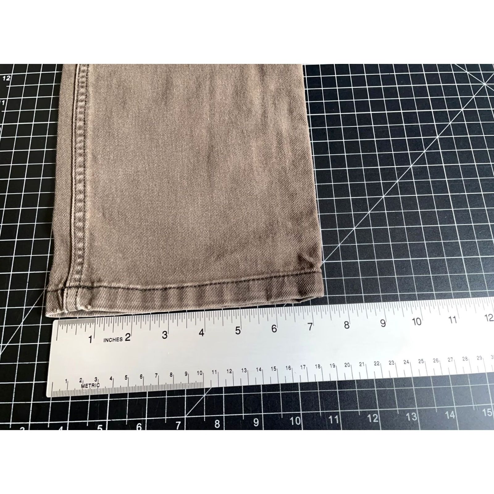 Edwin prAna Jeans Men's 34 x 28 Brown Slim Fit Cotton Stretch Denim 5-Pocket Design Straight Hipster Retro Jeans Mens Size US 34 / EU 50 - 7 Thumbnail