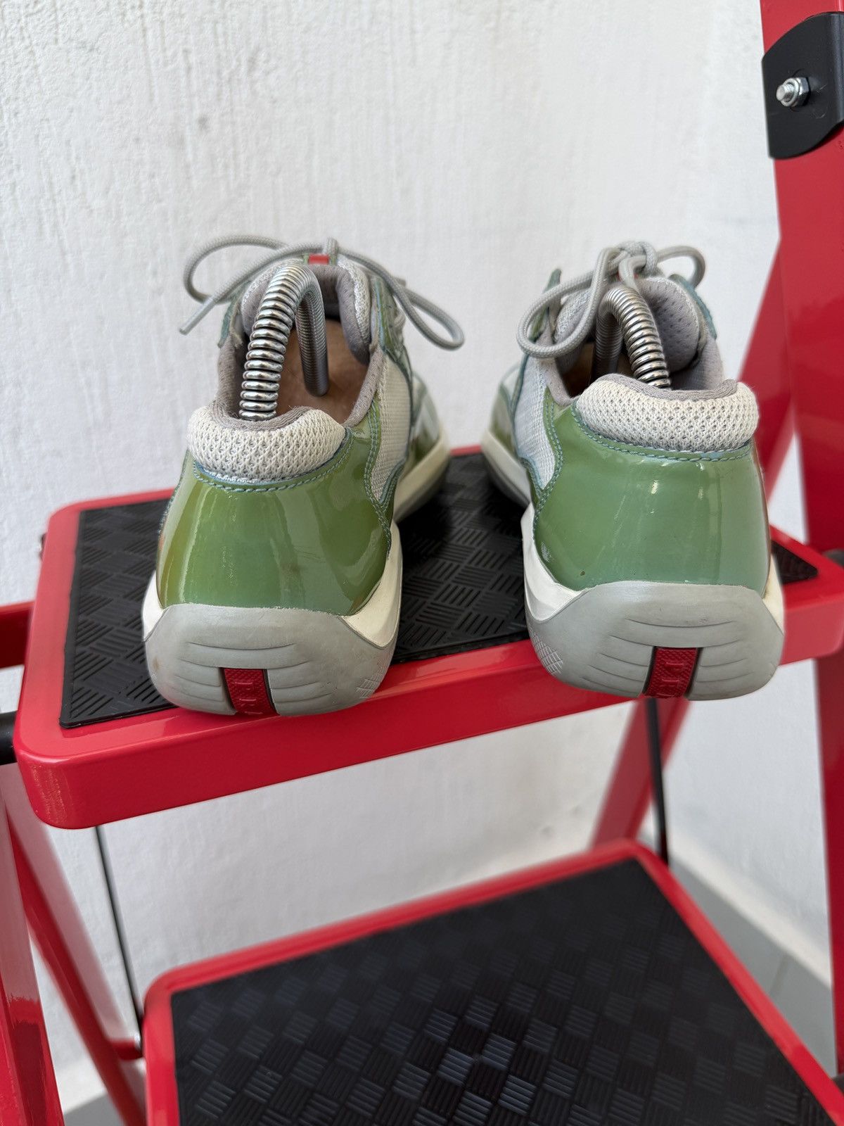 Prada America cup patent leather trainers Size US 8 / IT 38 - 16 Thumbnail