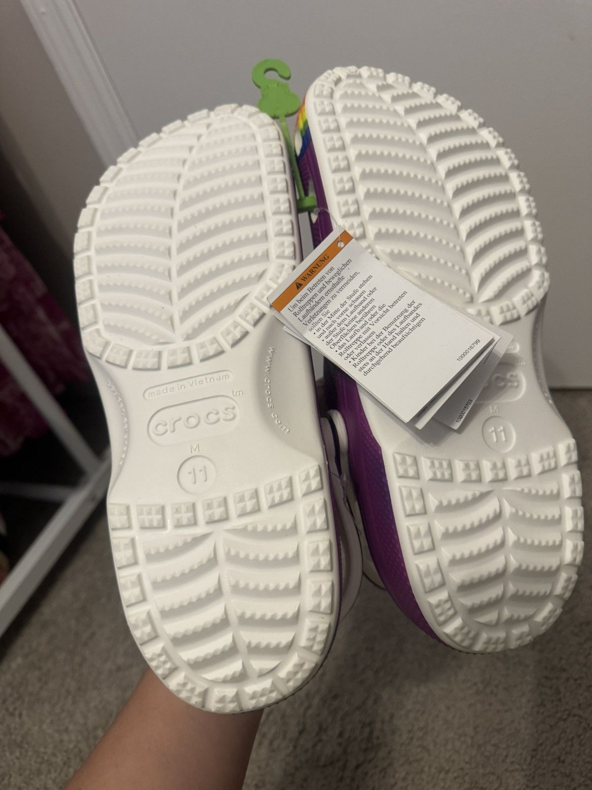 Crocs Crocs Adults' Classic Rainbow Dye Clogs Size M 11 Size US 11 / EU 44 - 3 Thumbnail