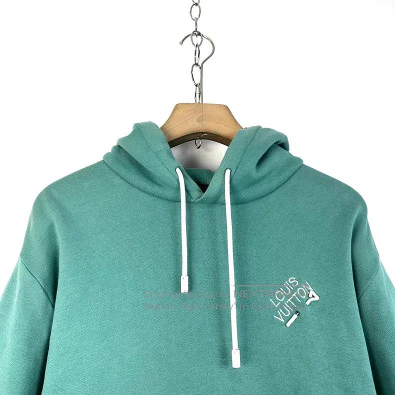 Louis Vuitton Louis Vuitton Lake Green Pin Embroidered logo Hoodie Size US XL / EU 56 / 4 - 3 Thumbnail