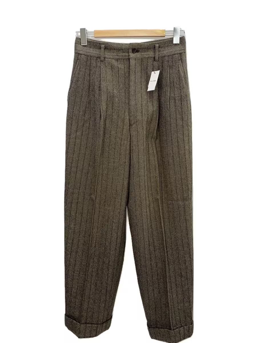 Comme des Garcons × Comme des Garcons Homme 1995 Striped Pleated Wool Pants Size US 27 - 1 Thumbnail