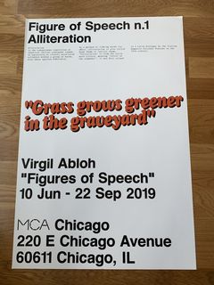 Virgil Abloh x Brooklyn Muesum Figures of Speech Poster #1 - US