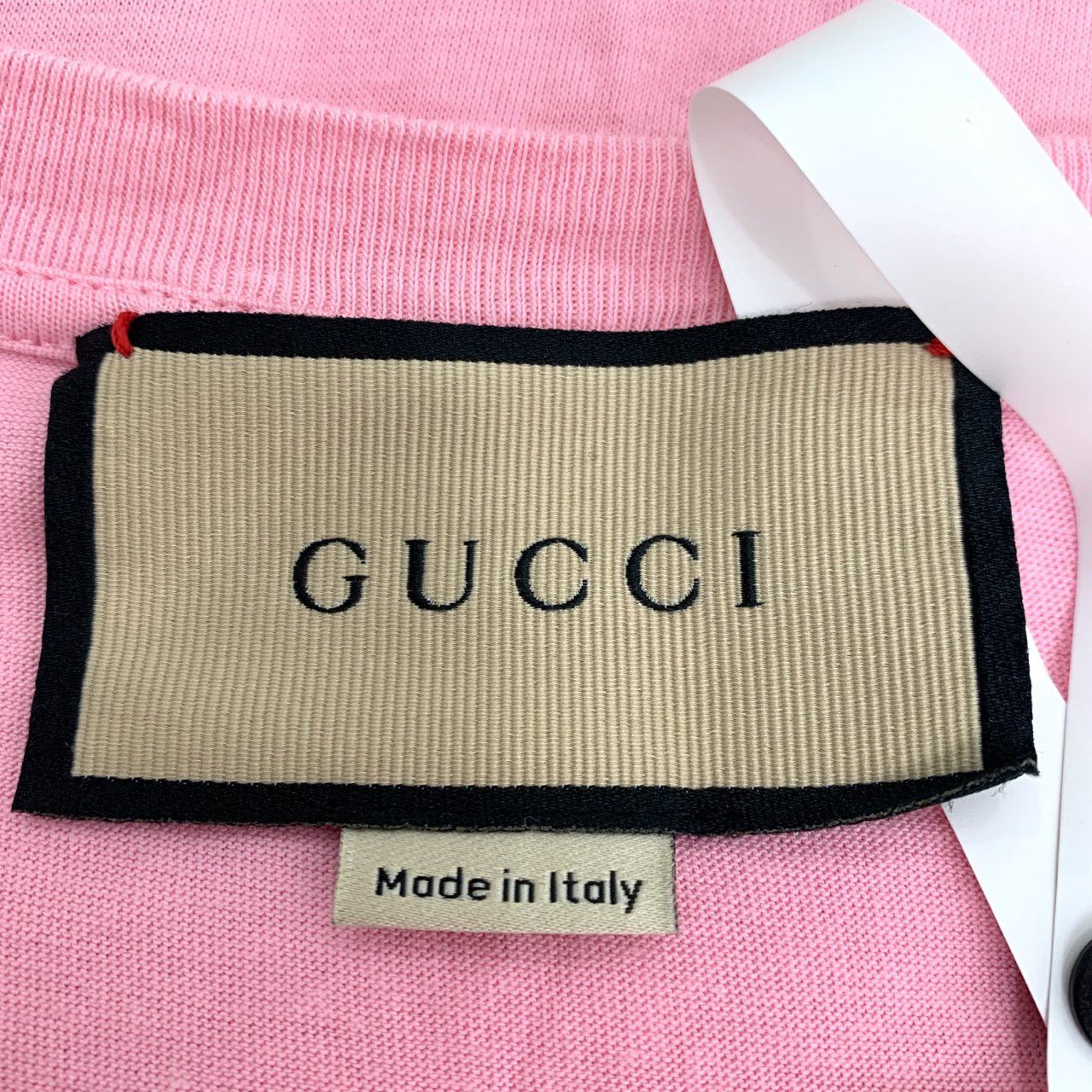 Gucci Gucci T-Shirt Pink Cat-Banana Logo Print Cotton Tee (Size S) Size S / US 4 / IT 40 - 2 Thumbnail