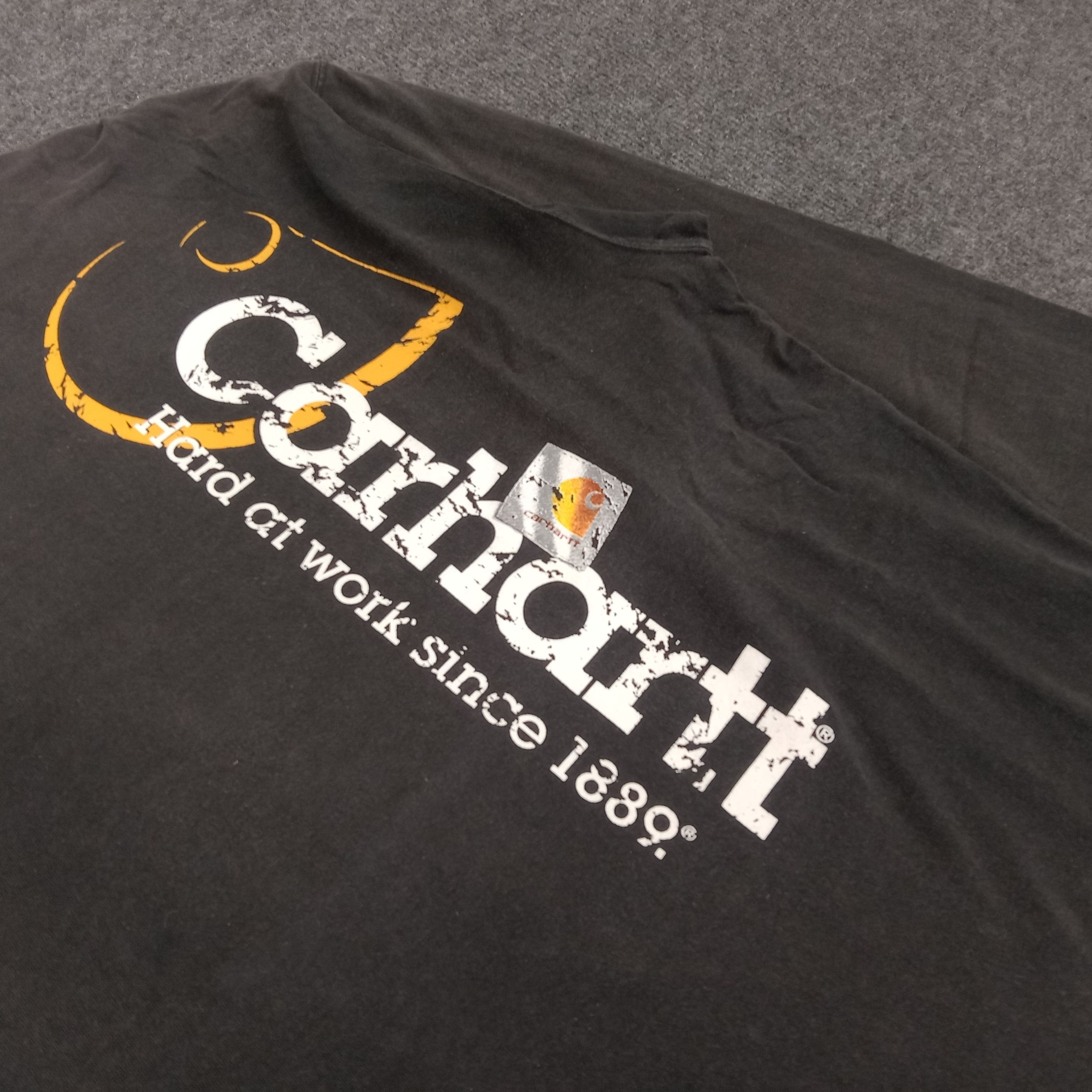 Carhartt × Vintage Carhartt American Style Long Sleeve Tshir Size US XL / EU 56 / 4 - 2 Thumbnail