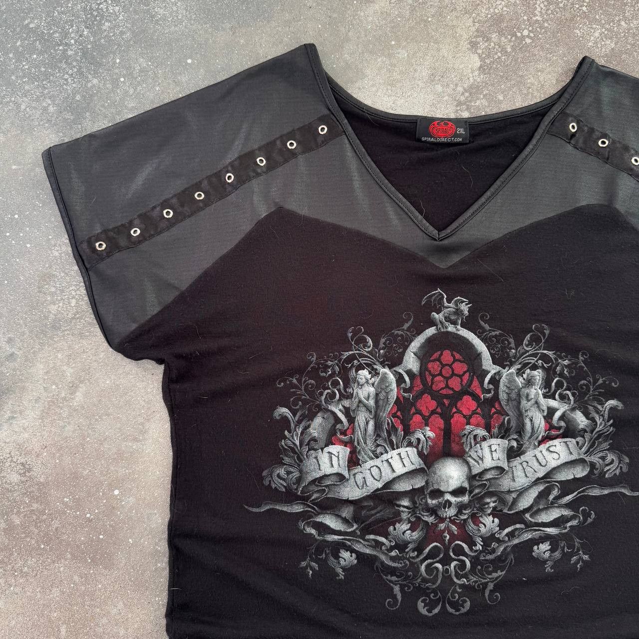 Hysteric Glamour × Vintage Spiral Vintage Gothic Punk T-Shirt Size XL / US 12-14 / IT 48-50 - 2 Thumbnail