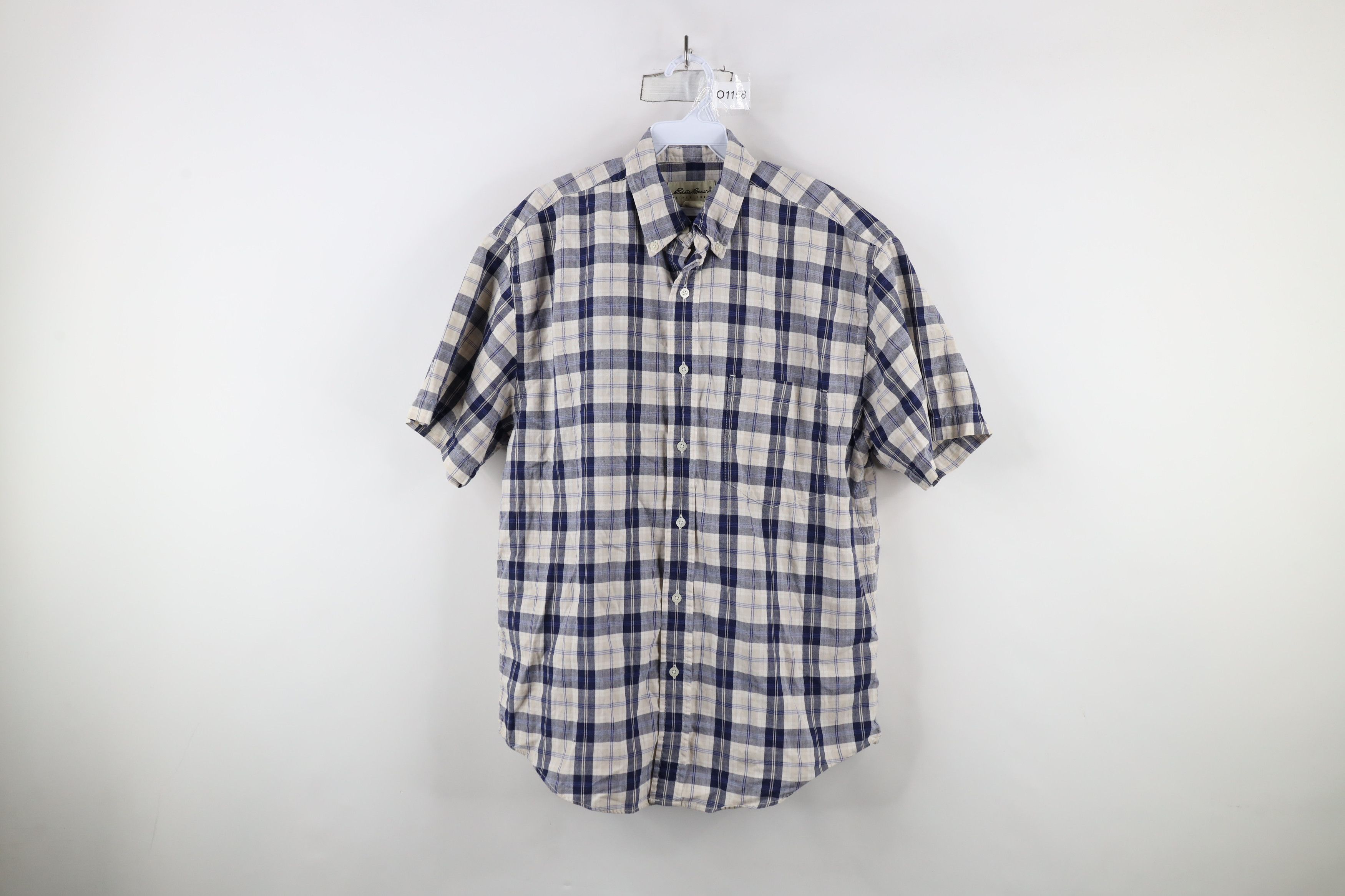 Eddie Bauer × Vintage Vintage 90s Eddie Bauer Short Sleeve Cotton Button Shirt Size US S / EU 44-46 / 1 - 1 Thumbnail