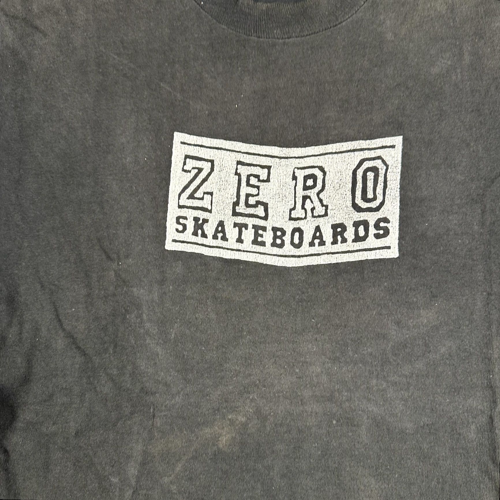Fruit Of The Loom VINTAGE Zero Skateboards Shirt Mens Large Black Graphic Print Tee 90s Skate Mens L Black Crew Neck Short Sleeve Heavyweight Cotton Tee Size US L / EU 52-54 / 3 - 6 Thumbnail