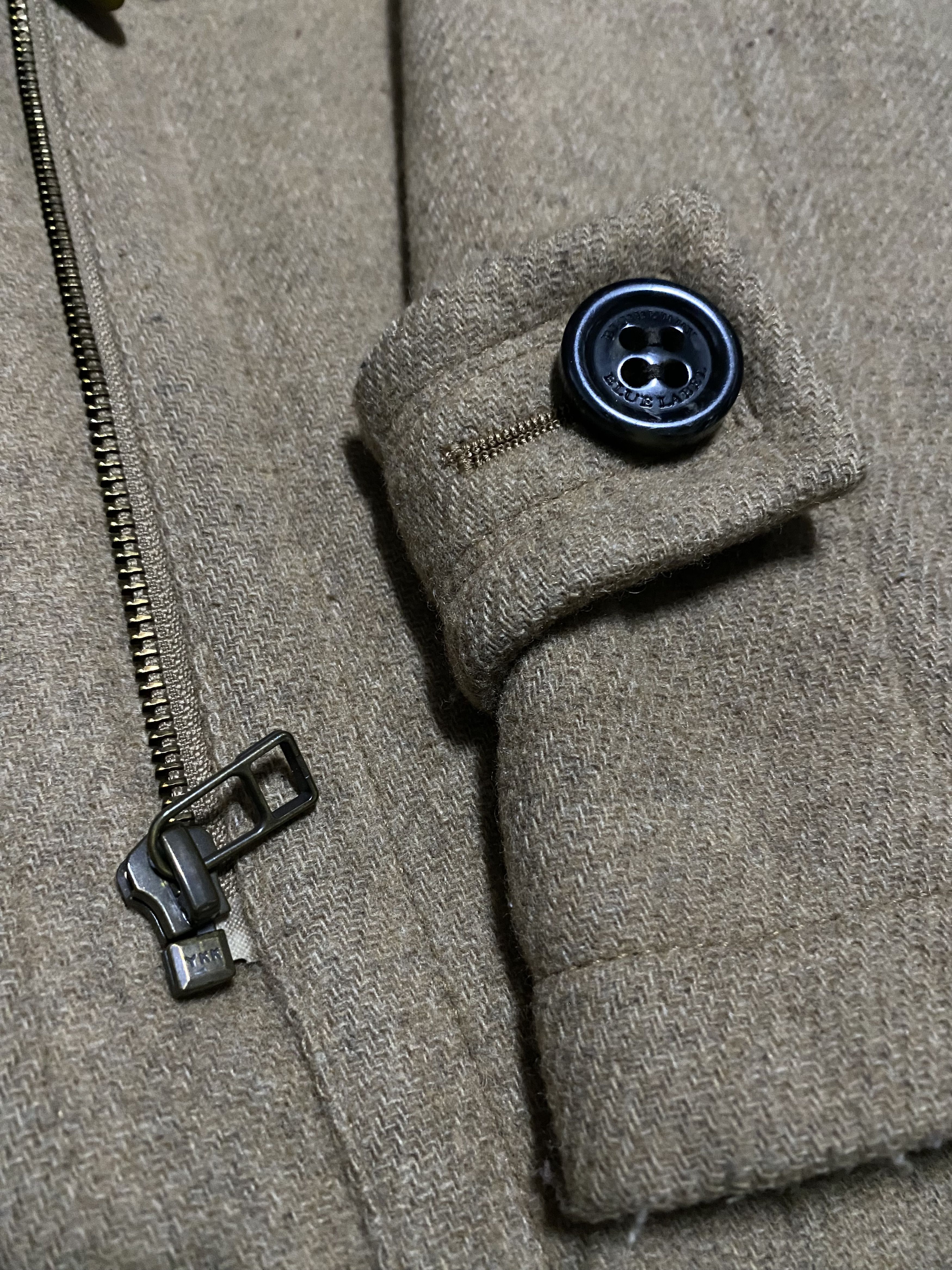 Burberry Blue Label Novacheck Lining Duffel Wool Jacket