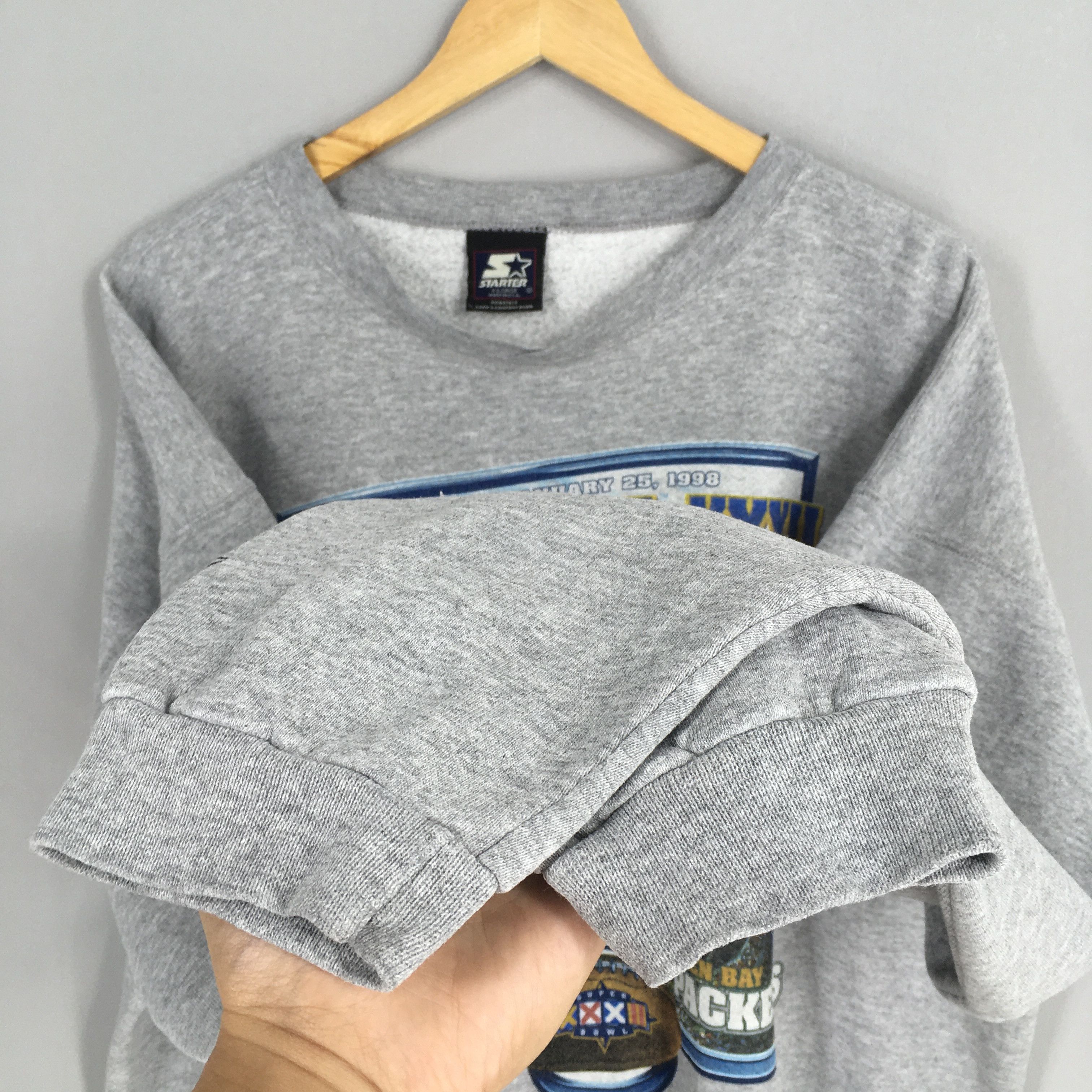 NFL × Starter × Vintage Vintage 90s Super Bowl XXXII Champion Nfl Sweatshirt XLarge Size US XL / EU 56 / 4 - 9 Thumbnail