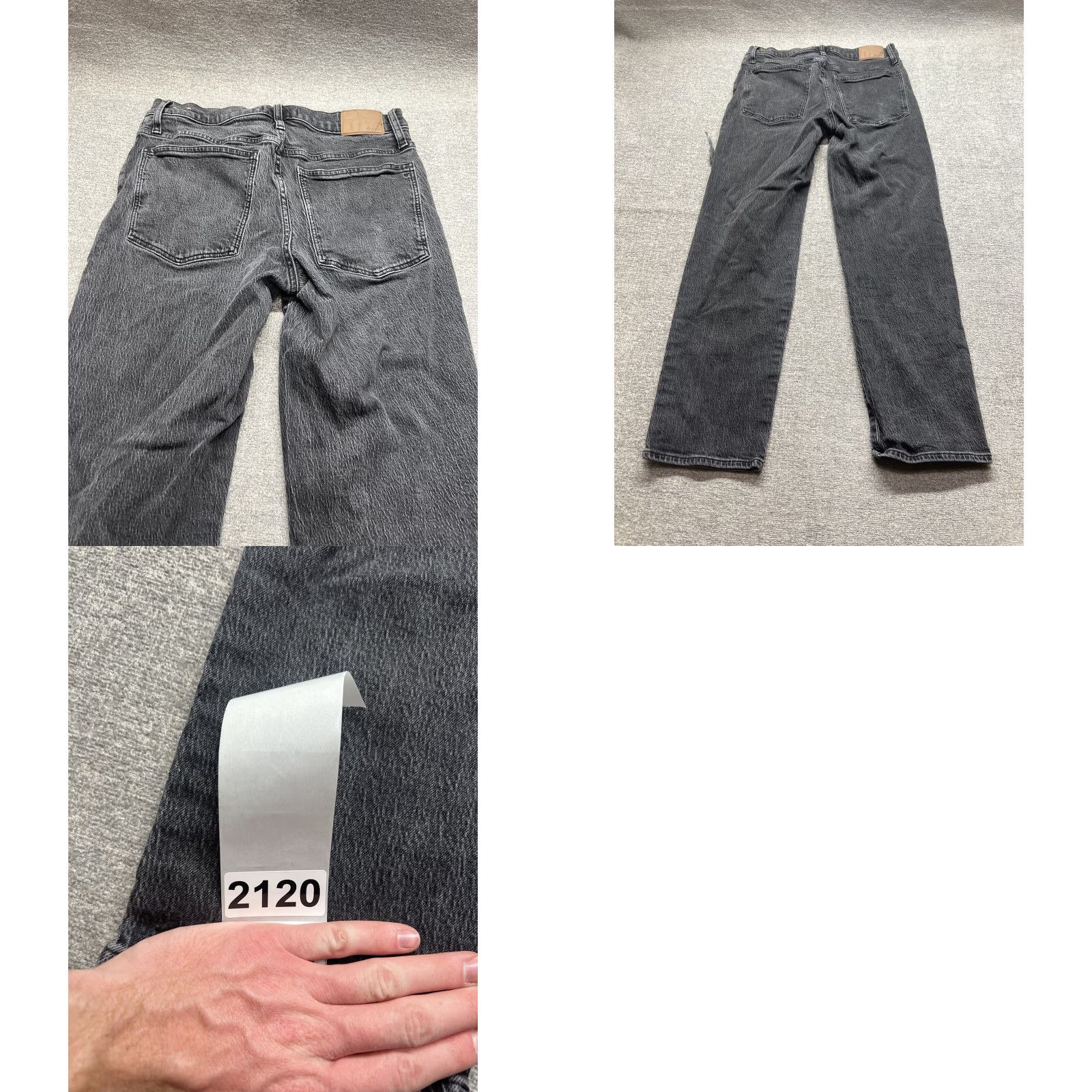 Madewell Madewell Jeans Black Women’s 30T Mid Rise Distressed Vintage Straight Inseam 30 in 32 waist Size 30" / US 8 / IT 44 - 9 Thumbnail