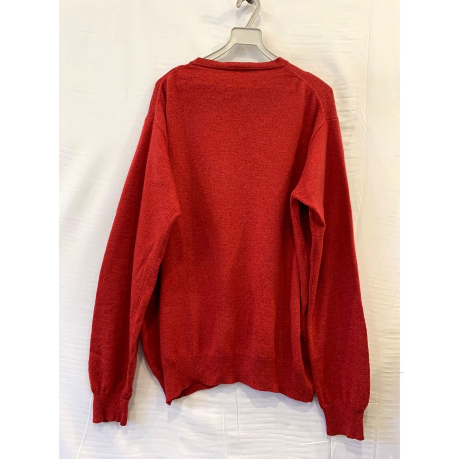 Corneliani Corneliani Red Crewneck Sweater Knit Pullover Men’s XL Italy Luxury Wool Cashmere Blend, Pre-owned / Fair, Holes Size US L / EU 52-54 / 3 - 2 Thumbnail