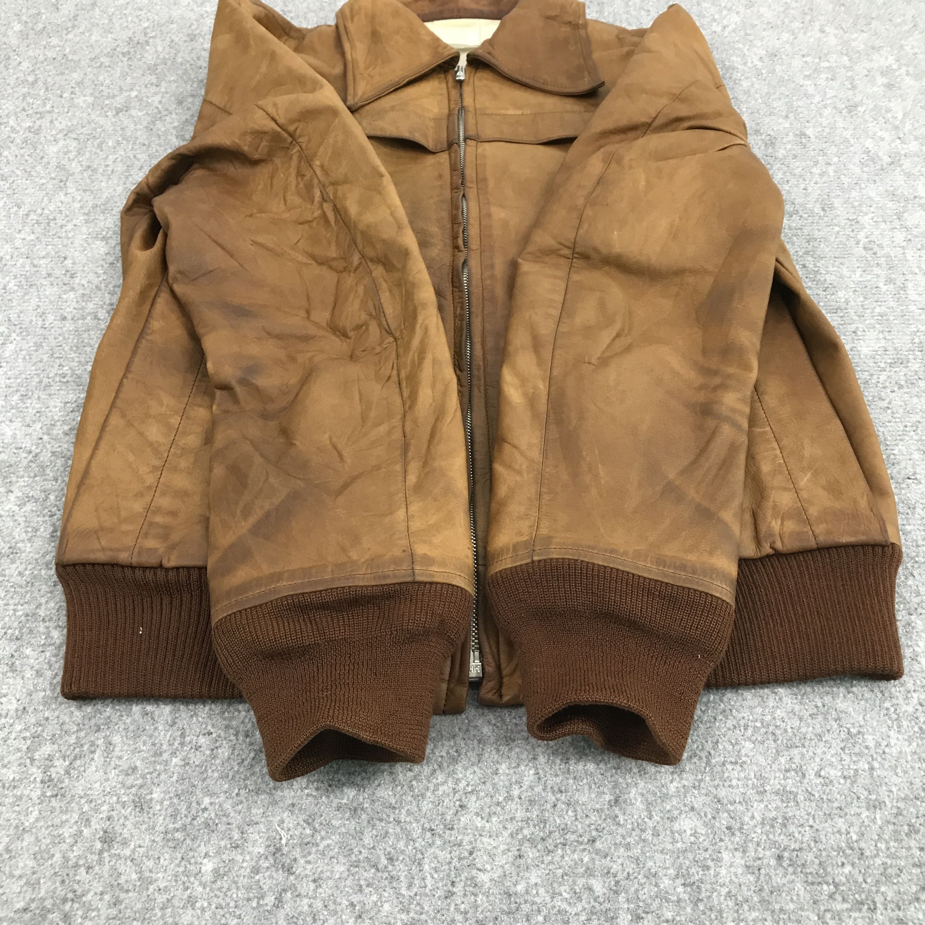 Japanese Brand LIQUID JAPAN BOMBER LEATHER JACKET Size US M / EU 48-50 / 2 - 10 Thumbnail