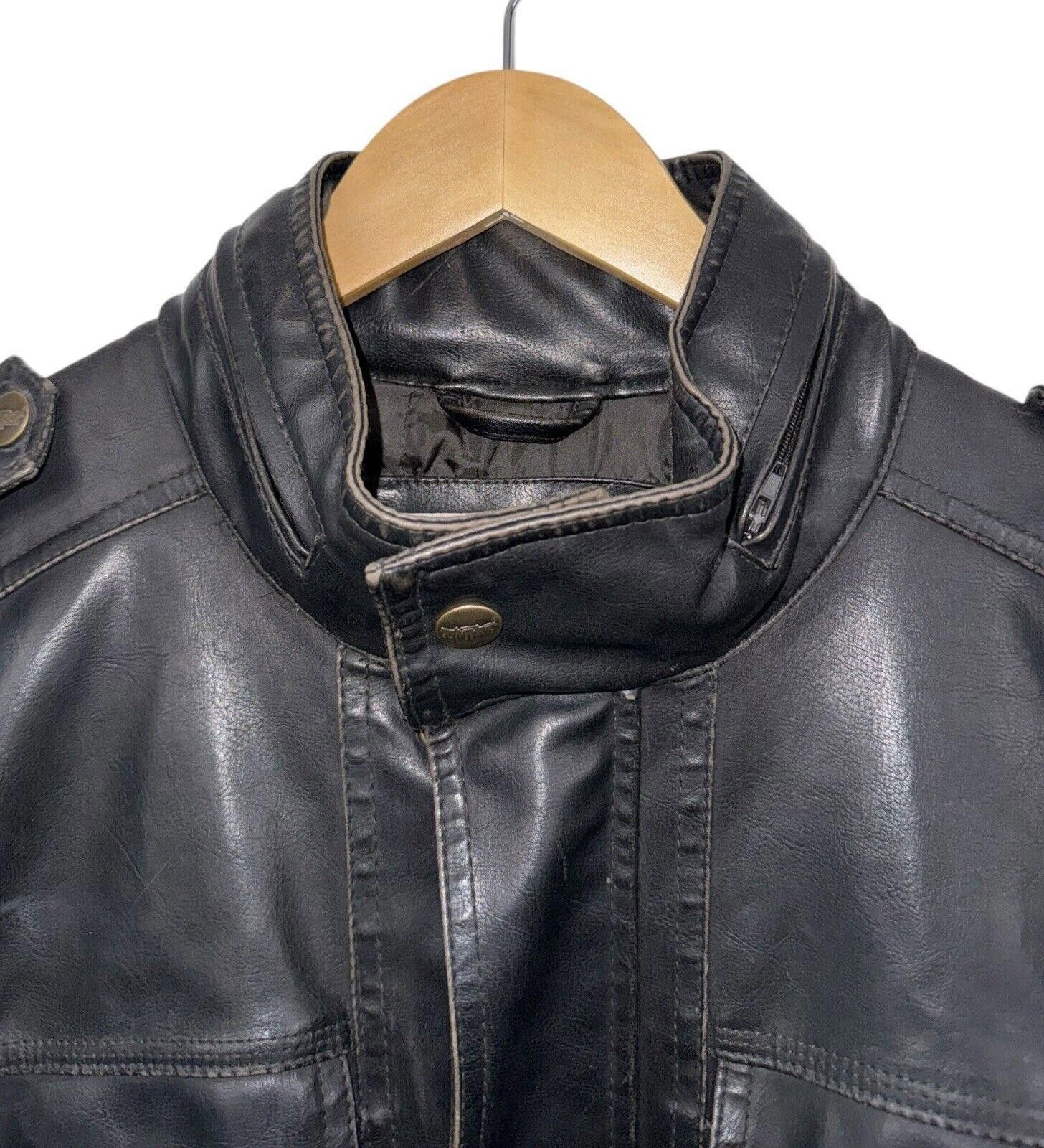 Levi's Vintage Levi's Leather Biker Trucker Hideaway Hood Jacket L Size US L / EU 52-54 / 3 - 4 Thumbnail