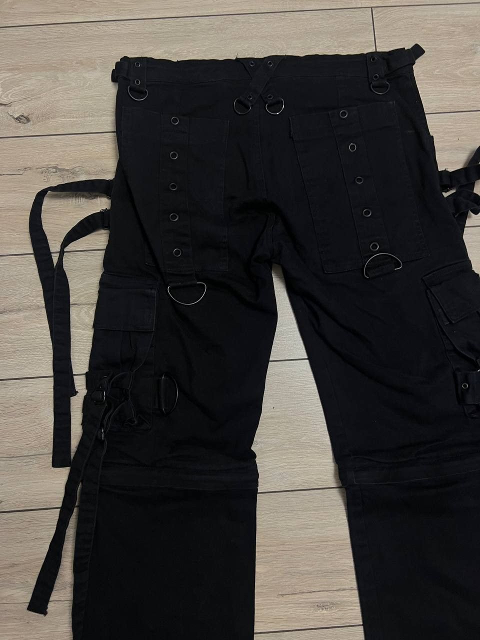 Japanese Brand Gothicana by EMP Y2K Bondage Strap Cargo Pant 38x34 Size US 38 / EU 54 - 8 Thumbnail