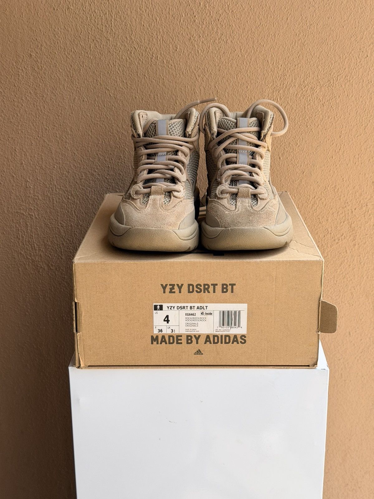 Yeezy Adidas Yeezy Desert Boot Rock 2019 Size 4 Style Code EG6462 Size US 5 / EU 37 - 4 Thumbnail