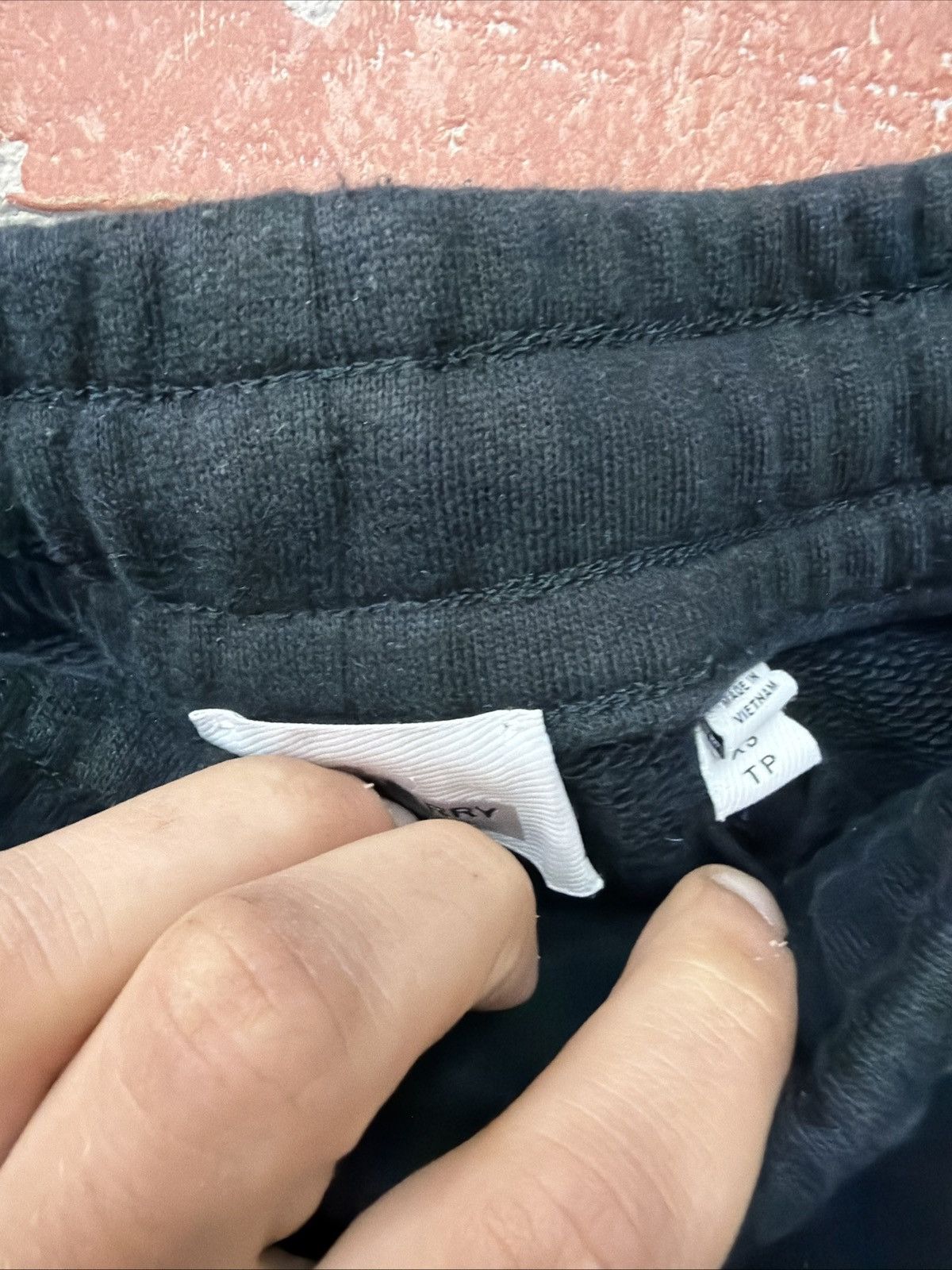 Burberry Burberry Vintage Check Panel Cotton Sweatpants black sz XS Size US 27 - 8 Thumbnail