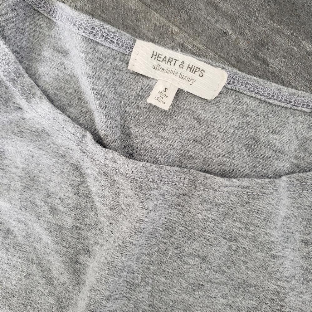 Designer Light Grey Basic H&H 3/4 Sleeve Mini Size S / US 4 / IT 40 - 3 Thumbnail