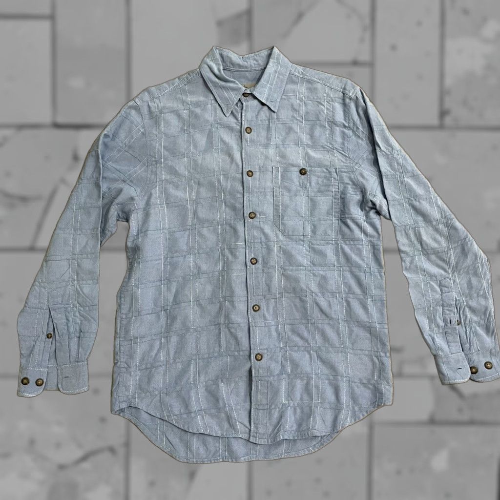 The Territory Ahead The Territory Ahead Blue Button Down Cotton Blend Shirt Mens Medium Size US M / EU 48-50 / 2 - 1 Thumbnail