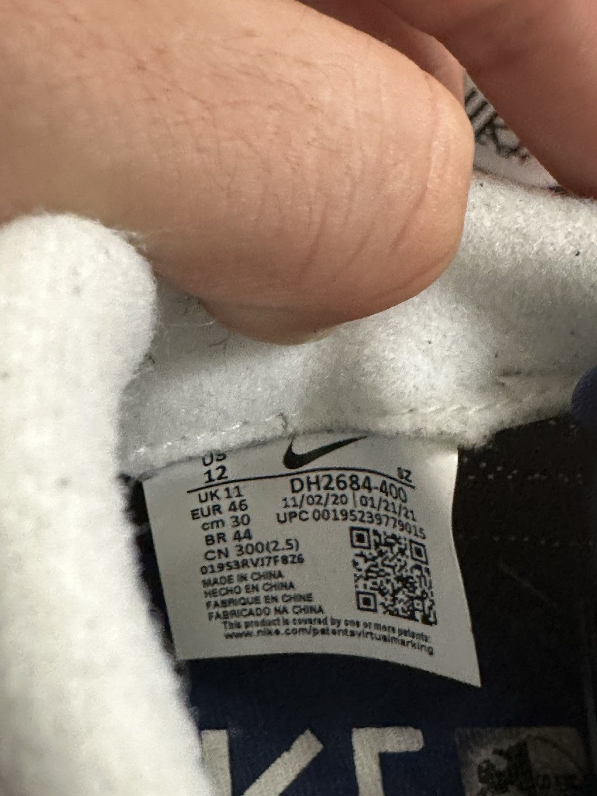 Nike Nike Sacai Fragment DH2684-400 Blue Waffle Men Sz 12 Used Size US 12 / EU 45 - 6 Thumbnail