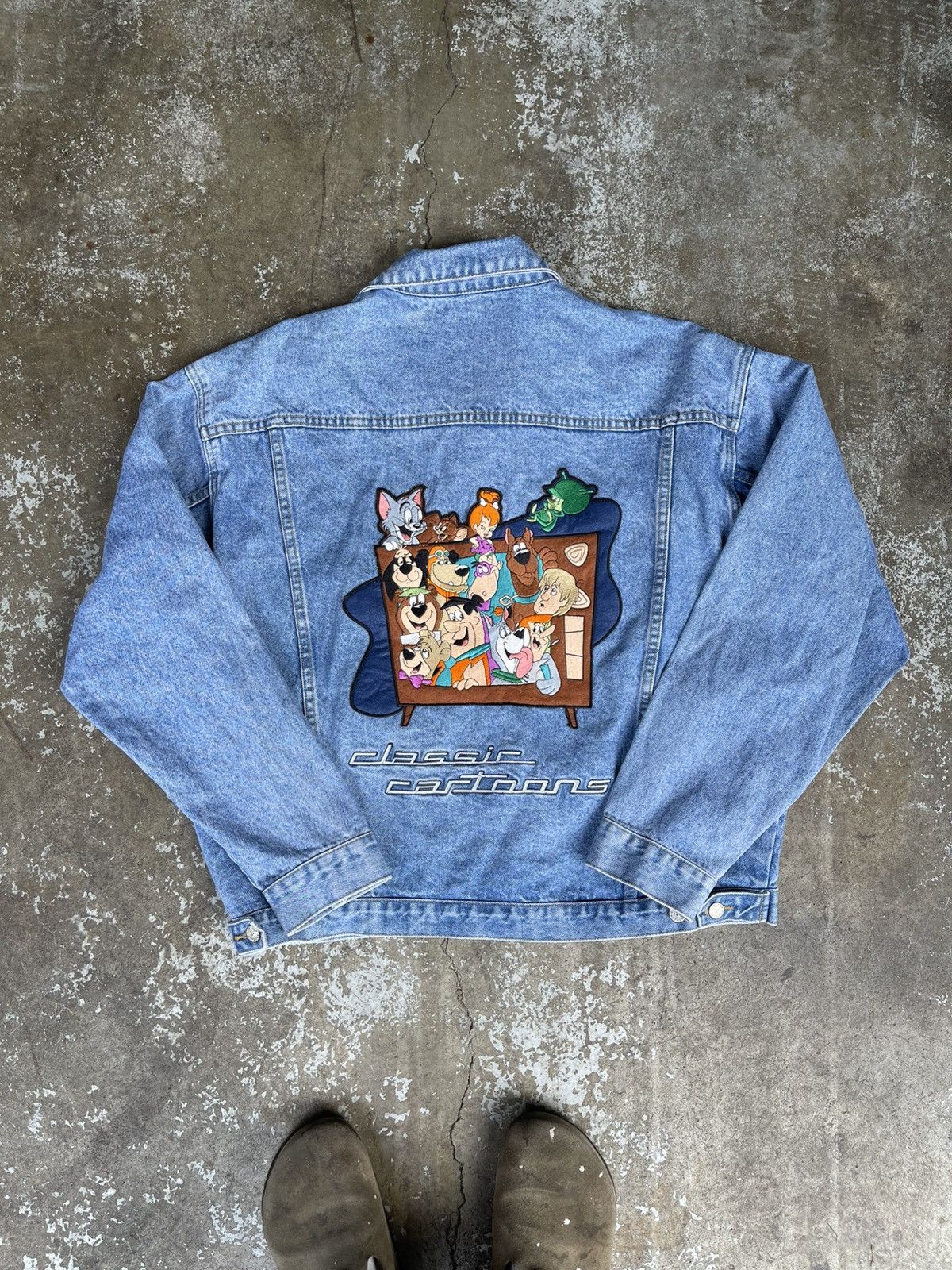 Cartoon Network Vintage 90s Cartoon Network Denim Jacket Size US XL / EU 56 / 4 - 1 Thumbnail
