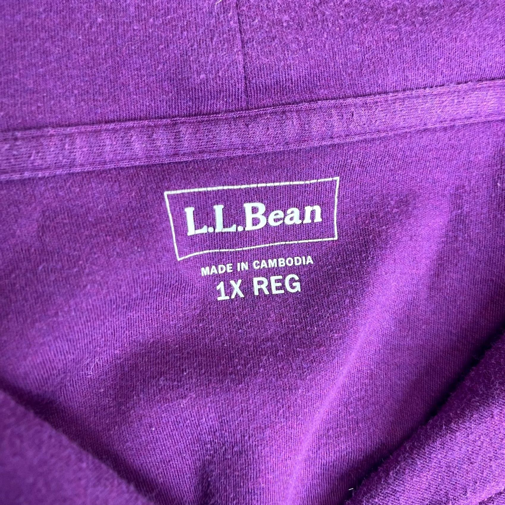 Vintage VINTAGE? No—LL Bean Shirt Womens 1X Purple Cowl Neck Long Sleeve Pullover Casual Top Soft Shirt Size XL / US 12-14 / IT 48-50 - 2 Thumbnail