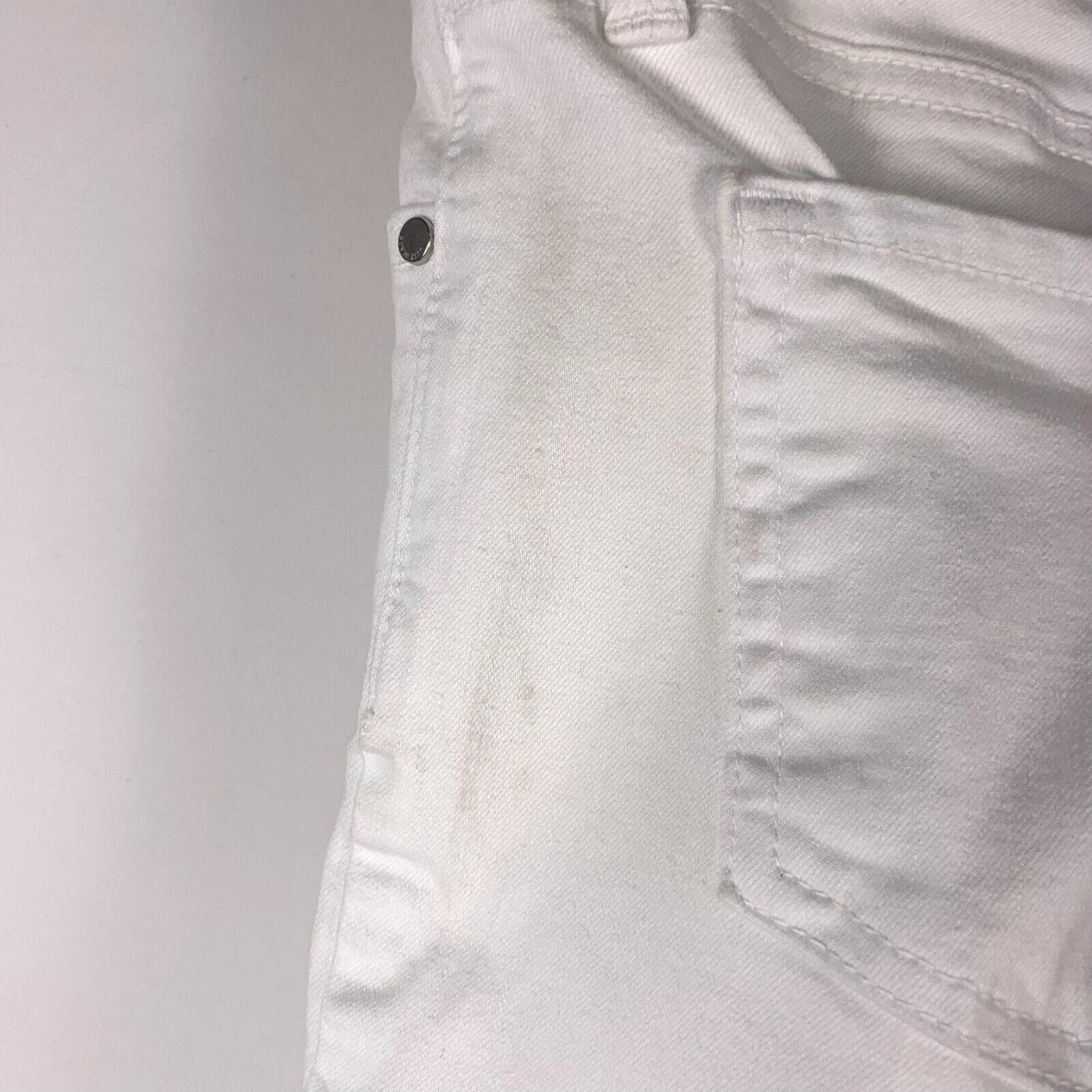 Other Just Black Nadine Skinny Jeans Women 26 / 28 White Step Hem Size 26" / US 2 / IT 38 - 7 Thumbnail