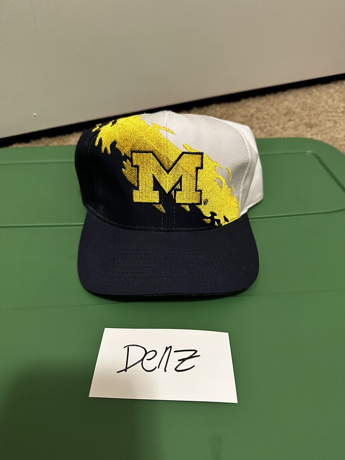 image of Logo 7 Michigan Splash Snapback in White, Men's