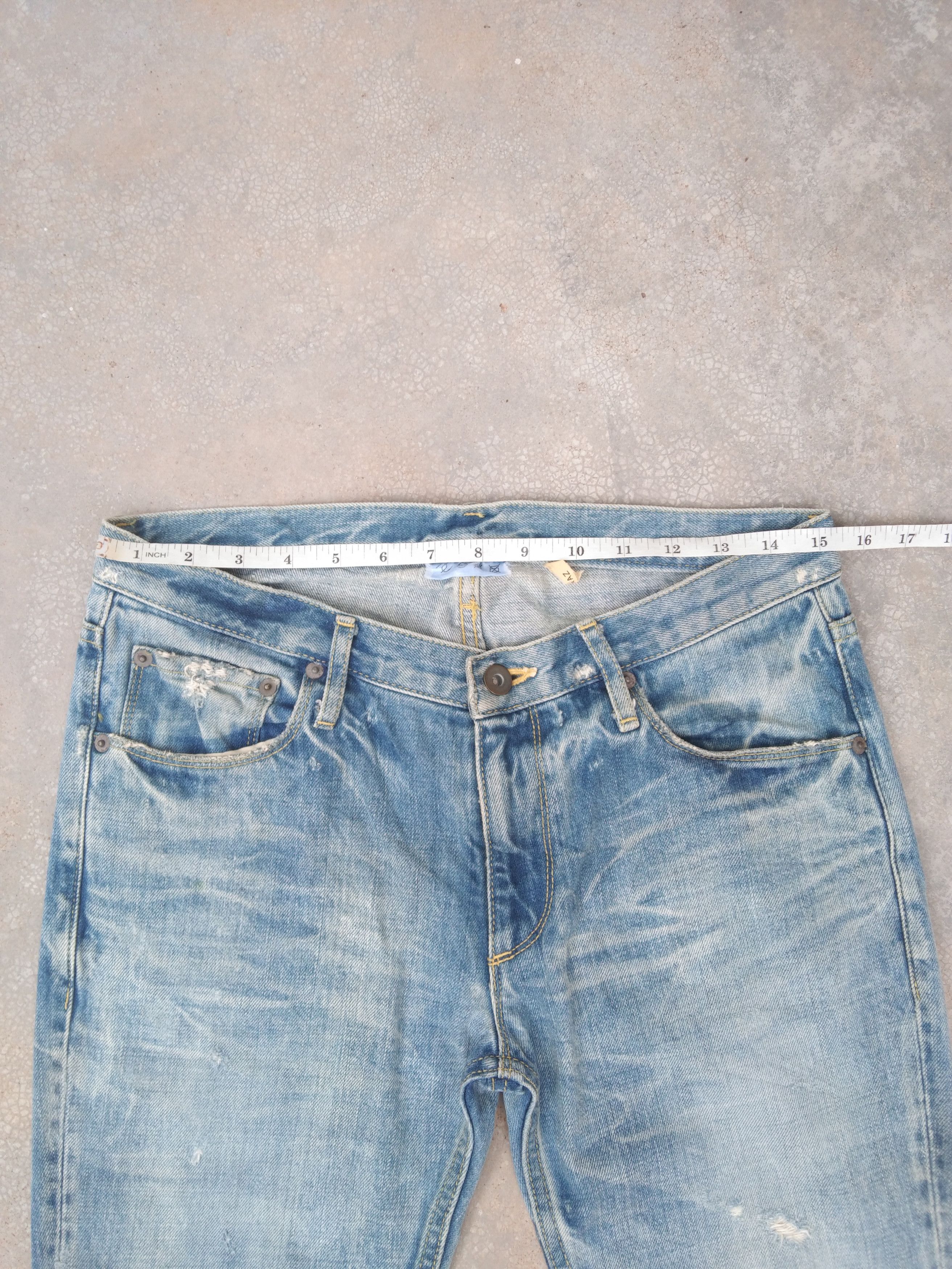 Japanese Brand Vintage Distressed Flared Jeans 30x33 Size US 30 / EU 46 - 6 Thumbnail