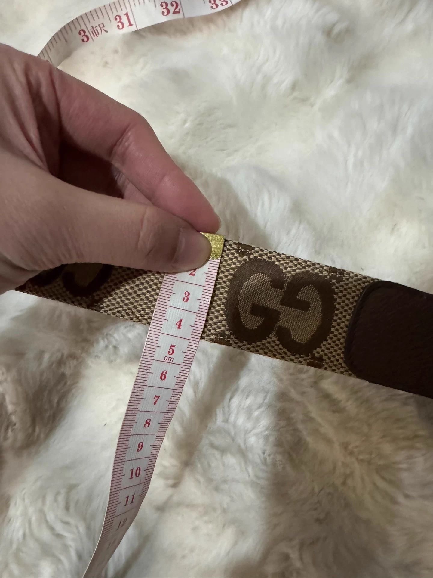 Gucci Gucci Double G Print Women's Belt 75 New Size ONE SIZE - 7 Thumbnail