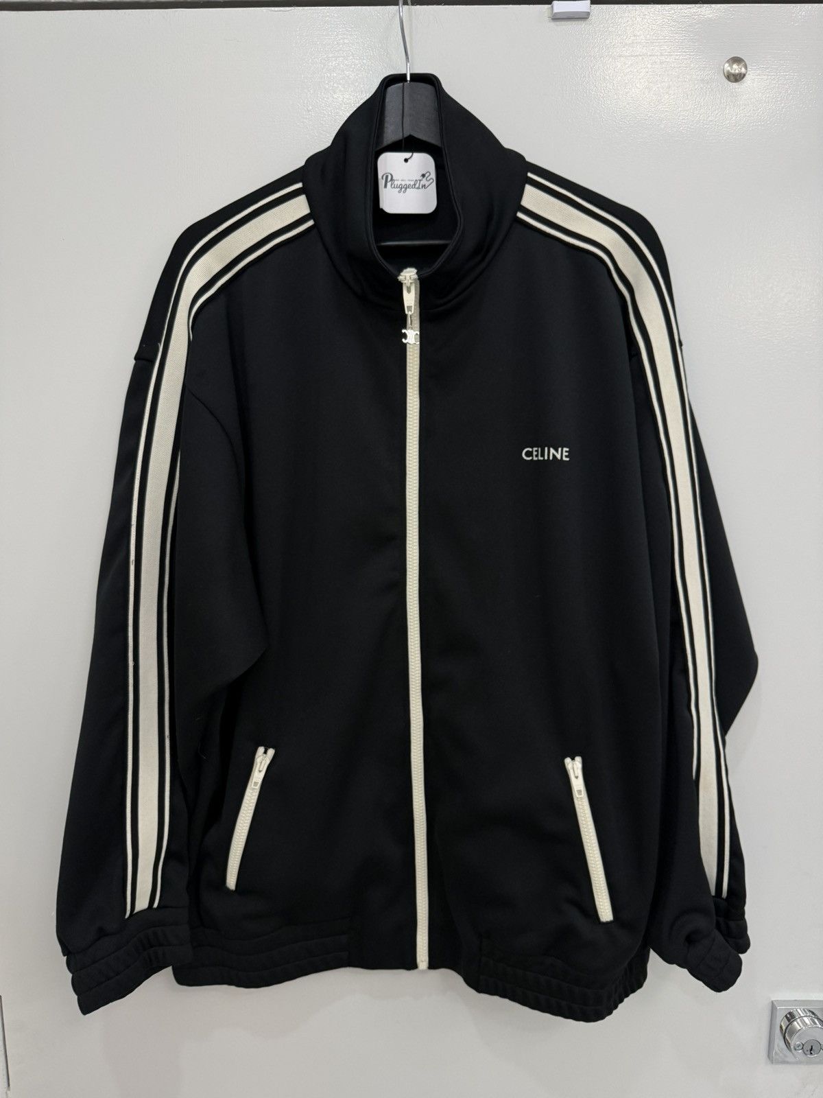 Celine × Hedi Slimane Celine Track Jacket Size US XXL / EU 58 / 5 - 1 Thumbnail