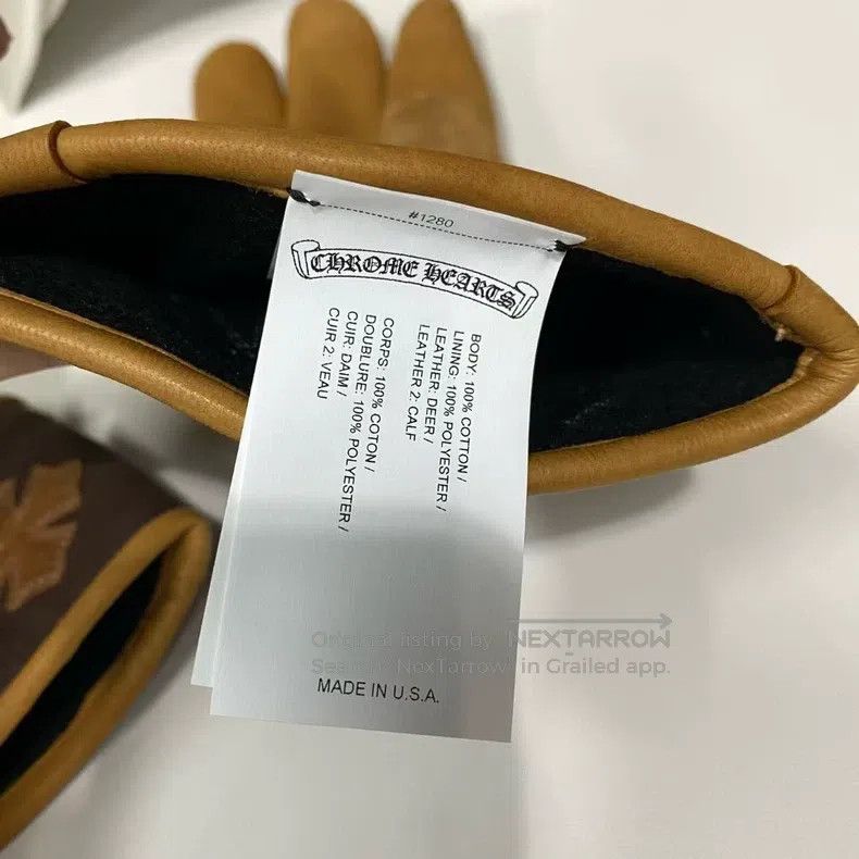 Chrome Hearts CHROME HEARTS Size OS Suede cross gloves Size ONE SIZE - 3 Thumbnail