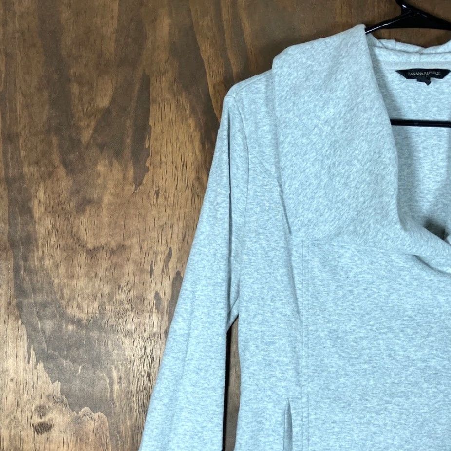 Banana Republic Banana Republic Jacket Womens Gray Moto Asymmetrical Zipper Stretch XSmall Size XS / US 0-2 / IT 36-38 - 4 Thumbnail